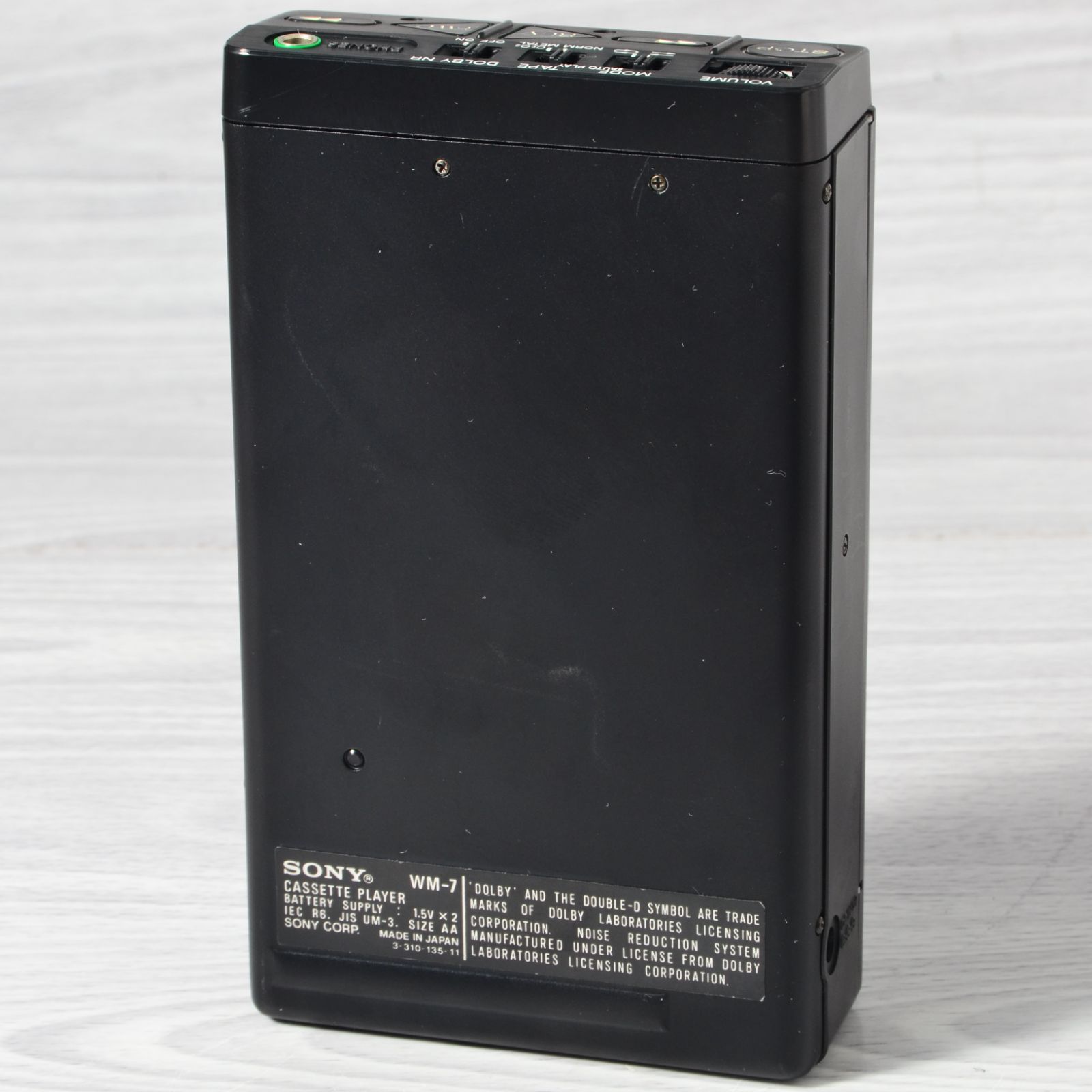 SONY WALKMAN WM-7 カセットウォークマン ブラック ケース付 整備済