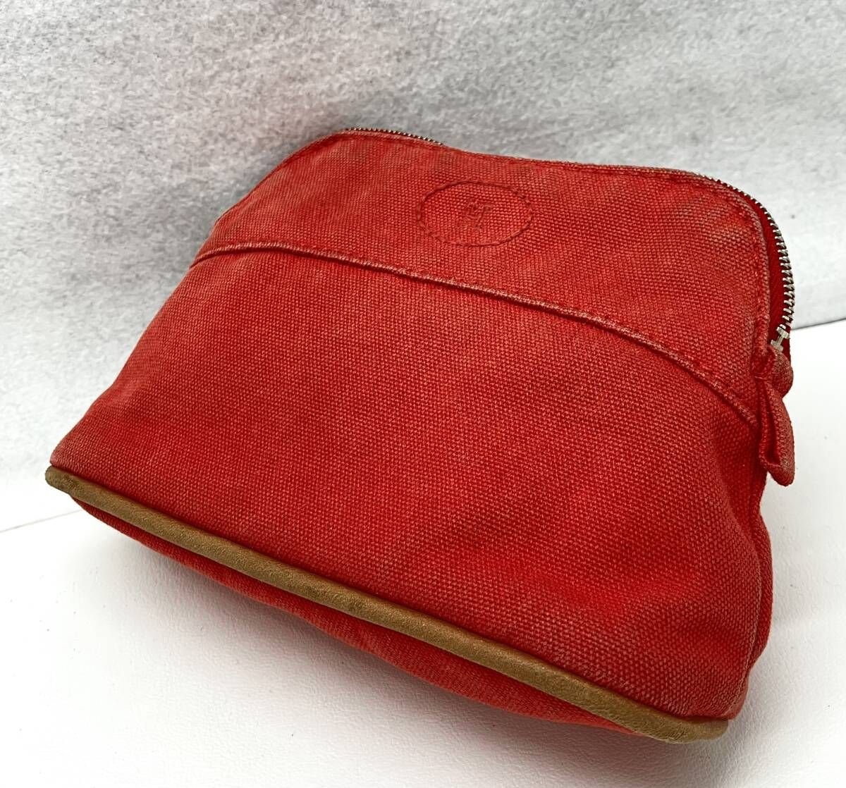 エルメス】HERMES／ボリード／ポーチ／オレンジ ／使用感有り - メルカリ