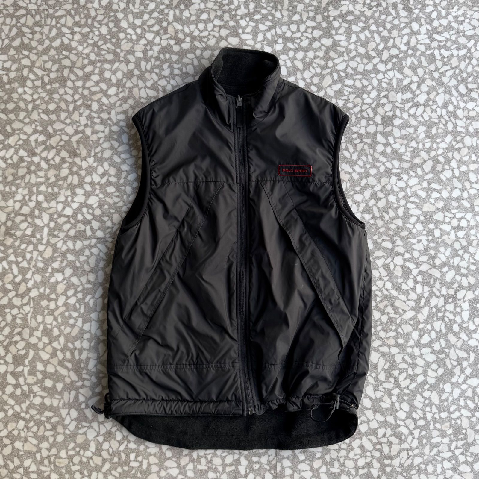 POLO SPORTS ポロスポーツ リバーシブル ナイロン フリース ベスト 古着 ラルフローレン Ralph Lauren POLO SPORT ポロスポーツ