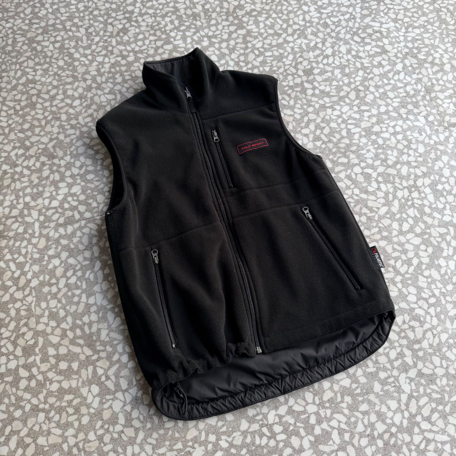 POLO SPORTS ポロスポーツ リバーシブル ナイロン フリース ベスト 古着 ラルフローレン Ralph Lauren POLO SPORT ポロスポーツ