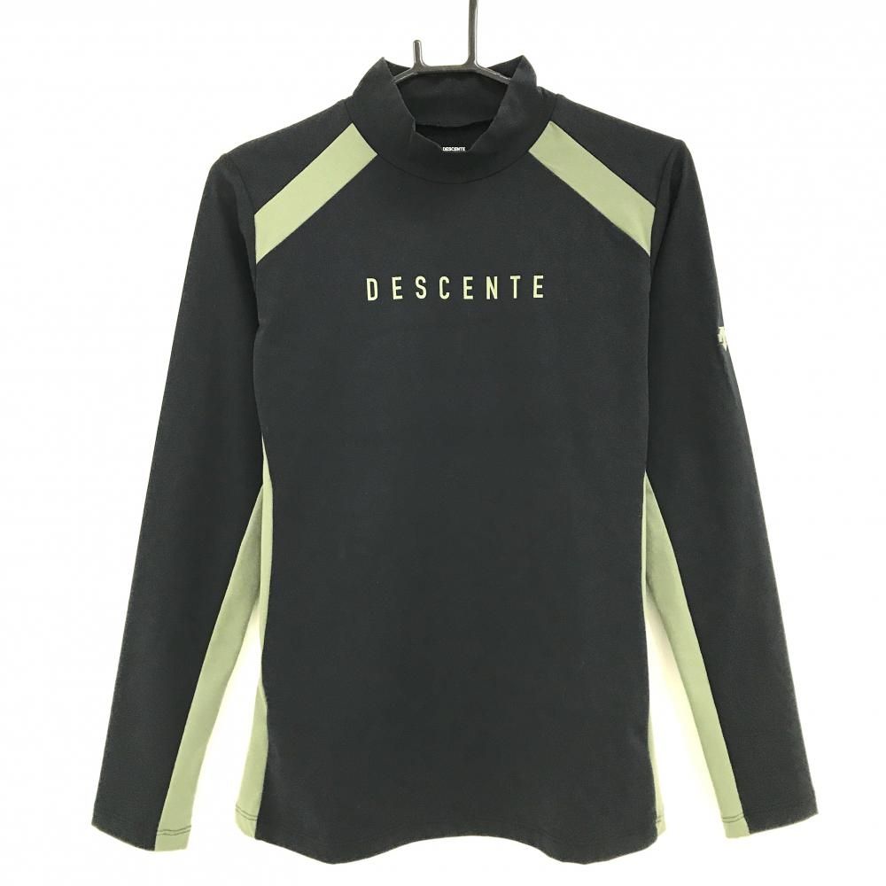 【お買い得】美品 descente golf アンダーシャツ ハイネック 黒 デサント（DESCENTE）（メンズ）野球 ハイネック半袖アンダーシャツ