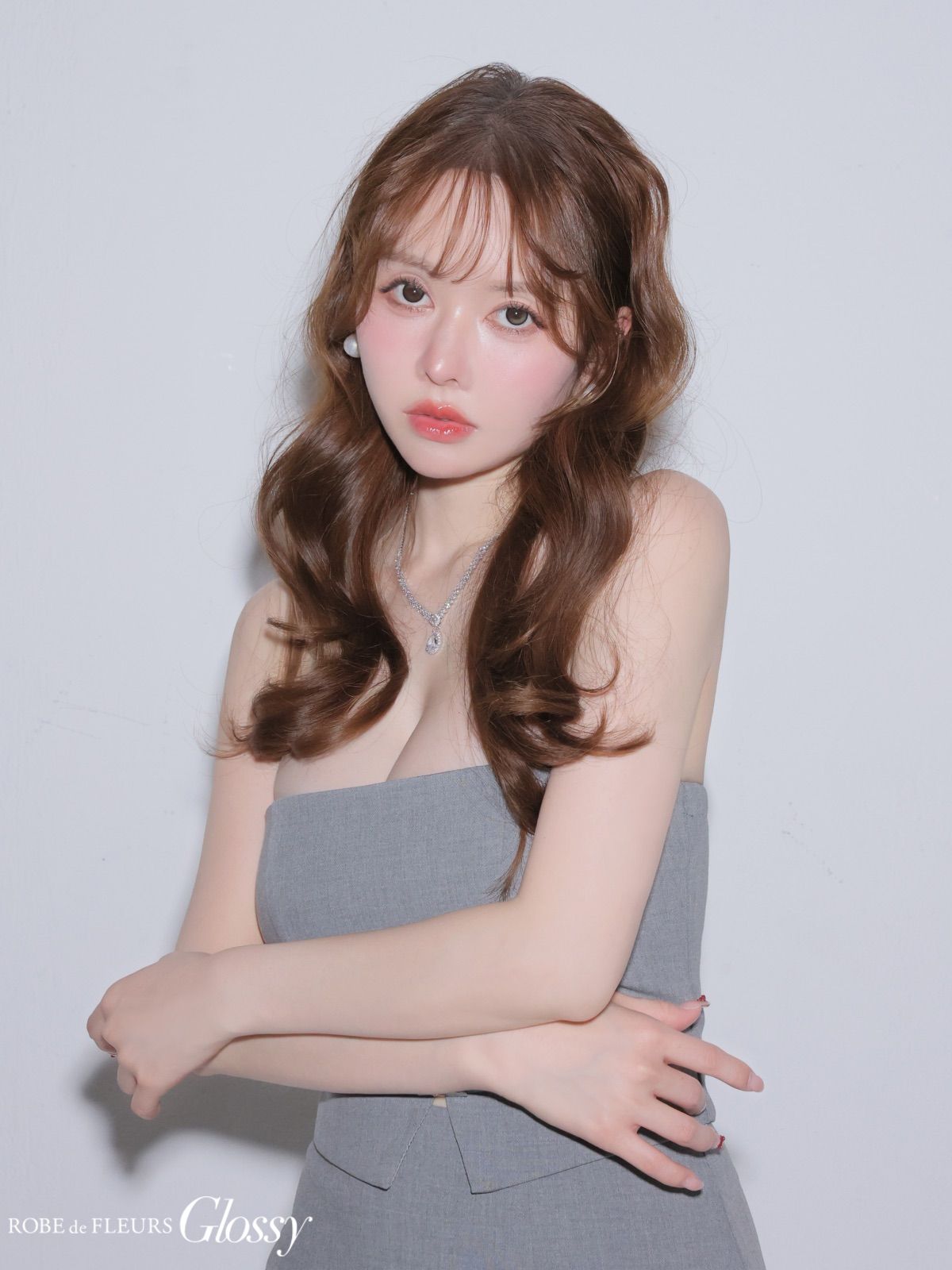 グレー GL3489【ROBE de FLEURS Glossy/ローブドフルール グロッシー