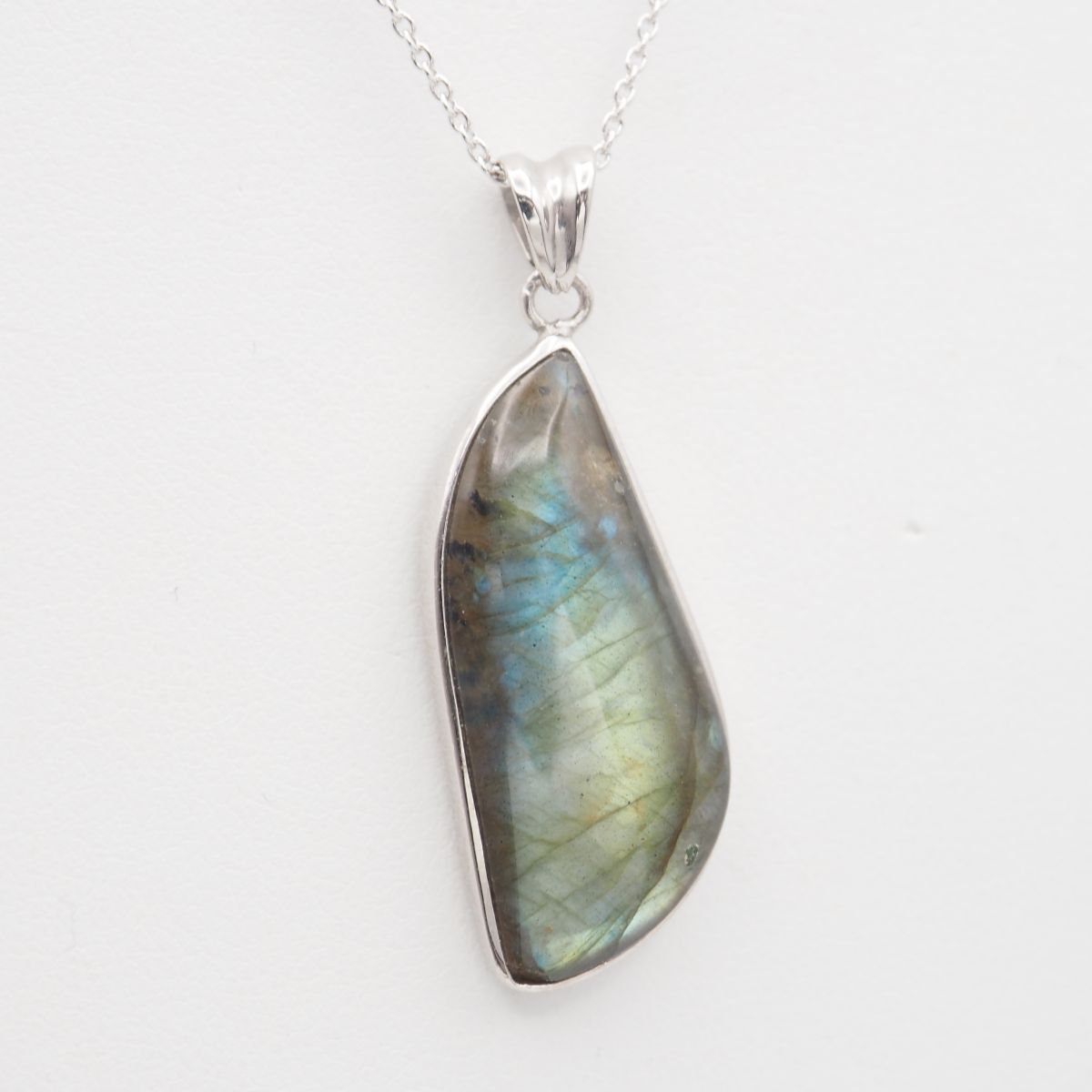 M780 ラブラドライト 925刻印 ペンダント トップ デザイン シルバー