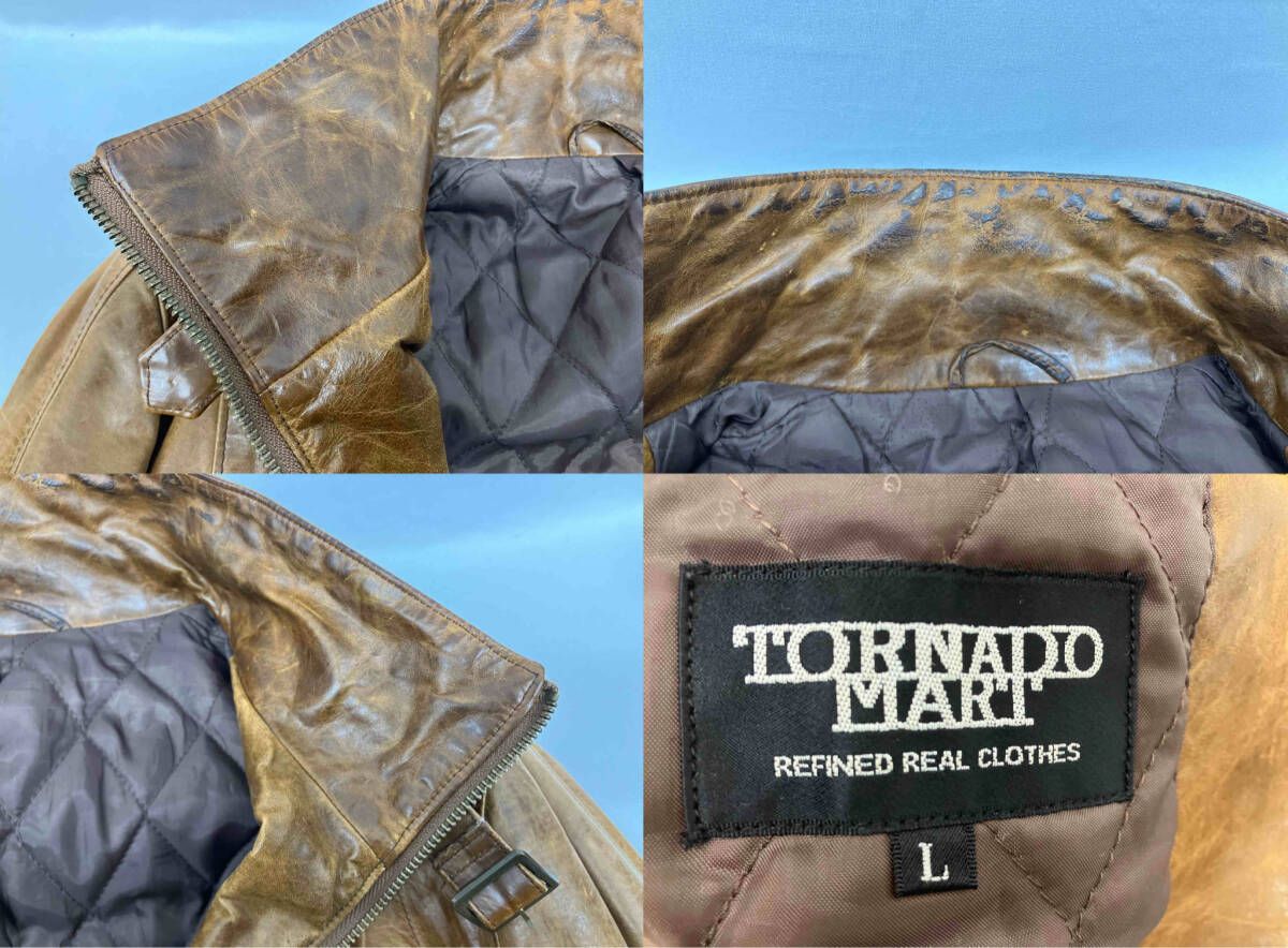 Tornado mart トルネードマート TLE-4511 シングルライダース ブラウン 