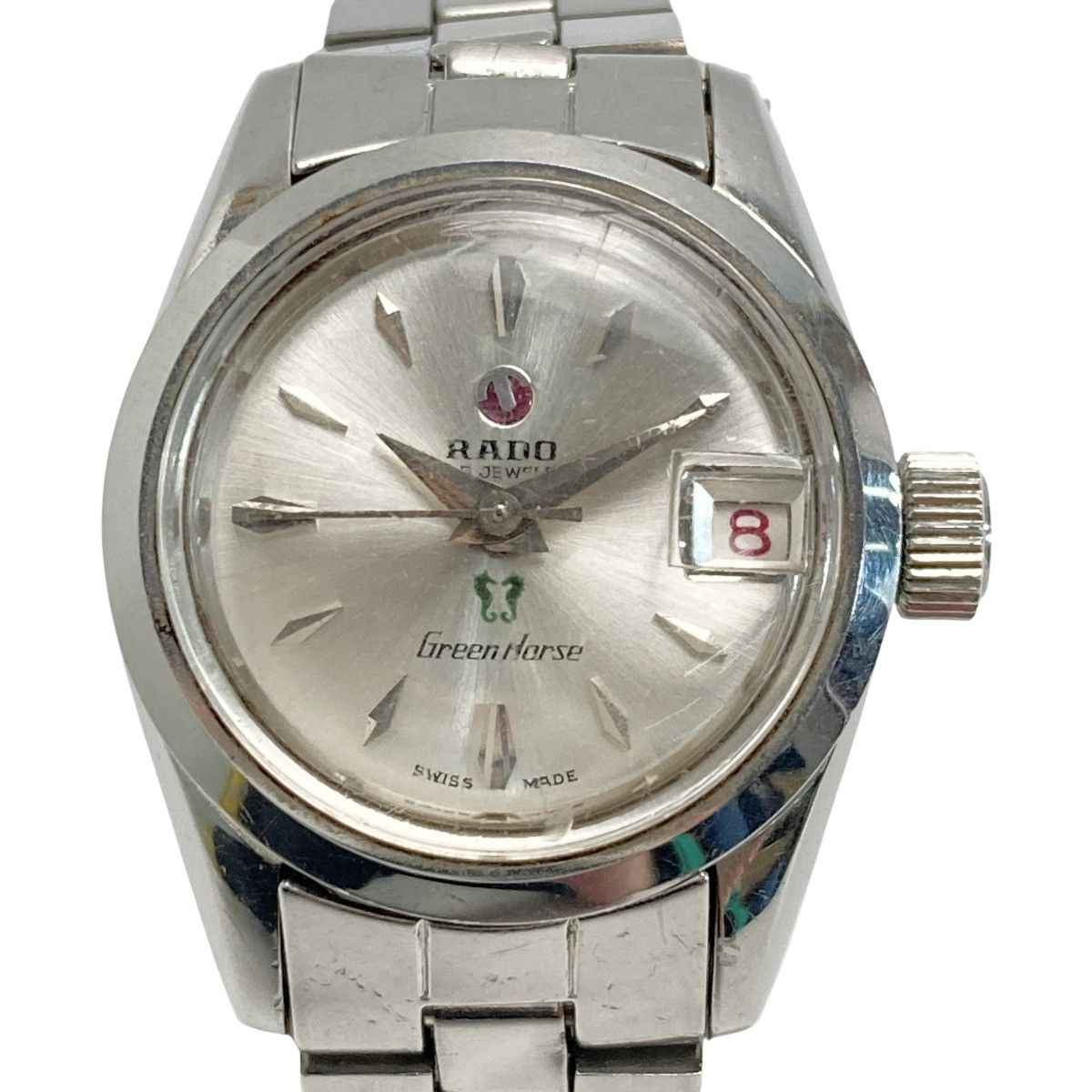 RADO ラドー グリーンホース デイト 25石 シルバー 自動巻き 