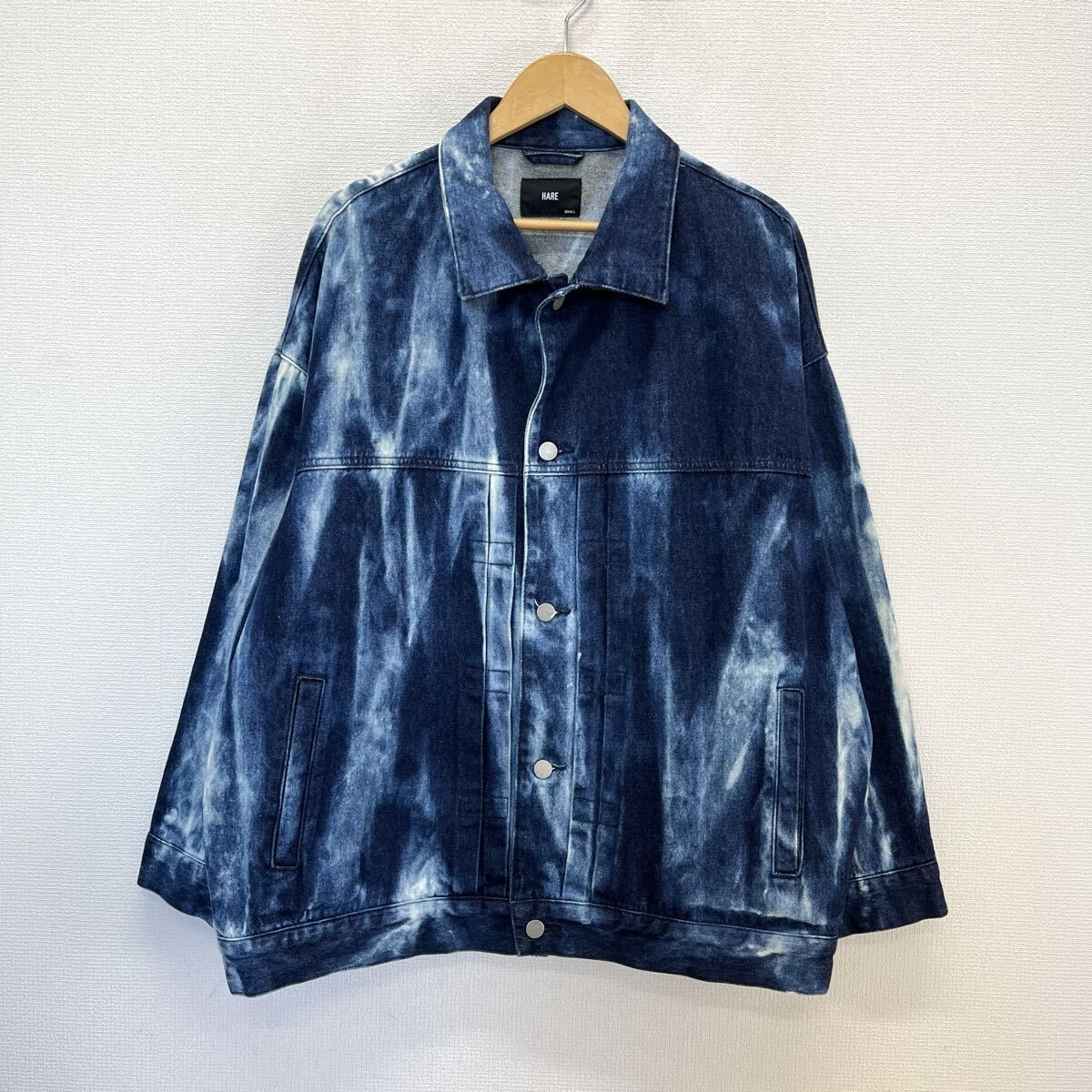 HARE ハレ HA030161TR ブリーチ加工 オーバーサイズ デニムジャケット 