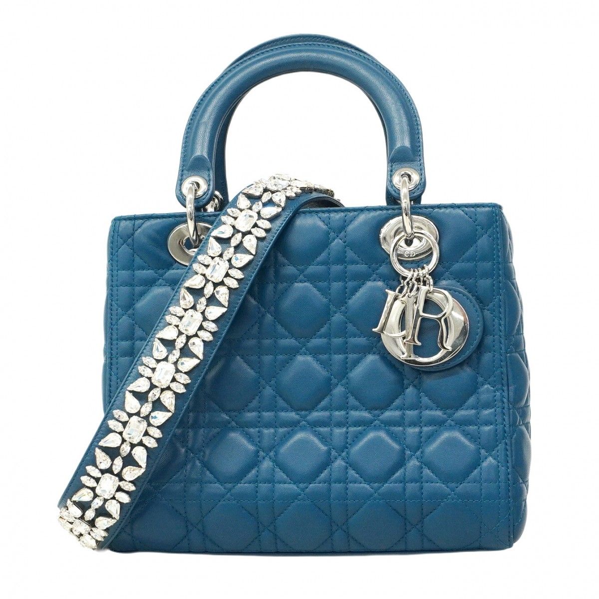 6ad3298】クリスチャンディオール ハンドバッグ カナージュ レディ