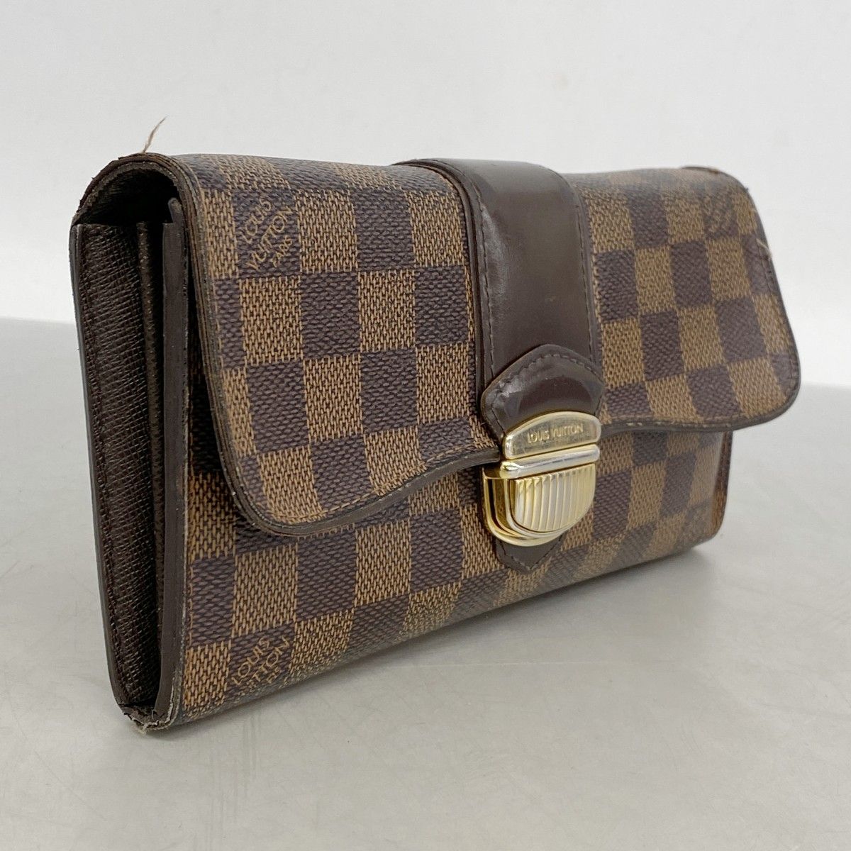 6ad3323-k】ルイヴィトン 長財布 ダミエ ポルトフォイユシスティナ
