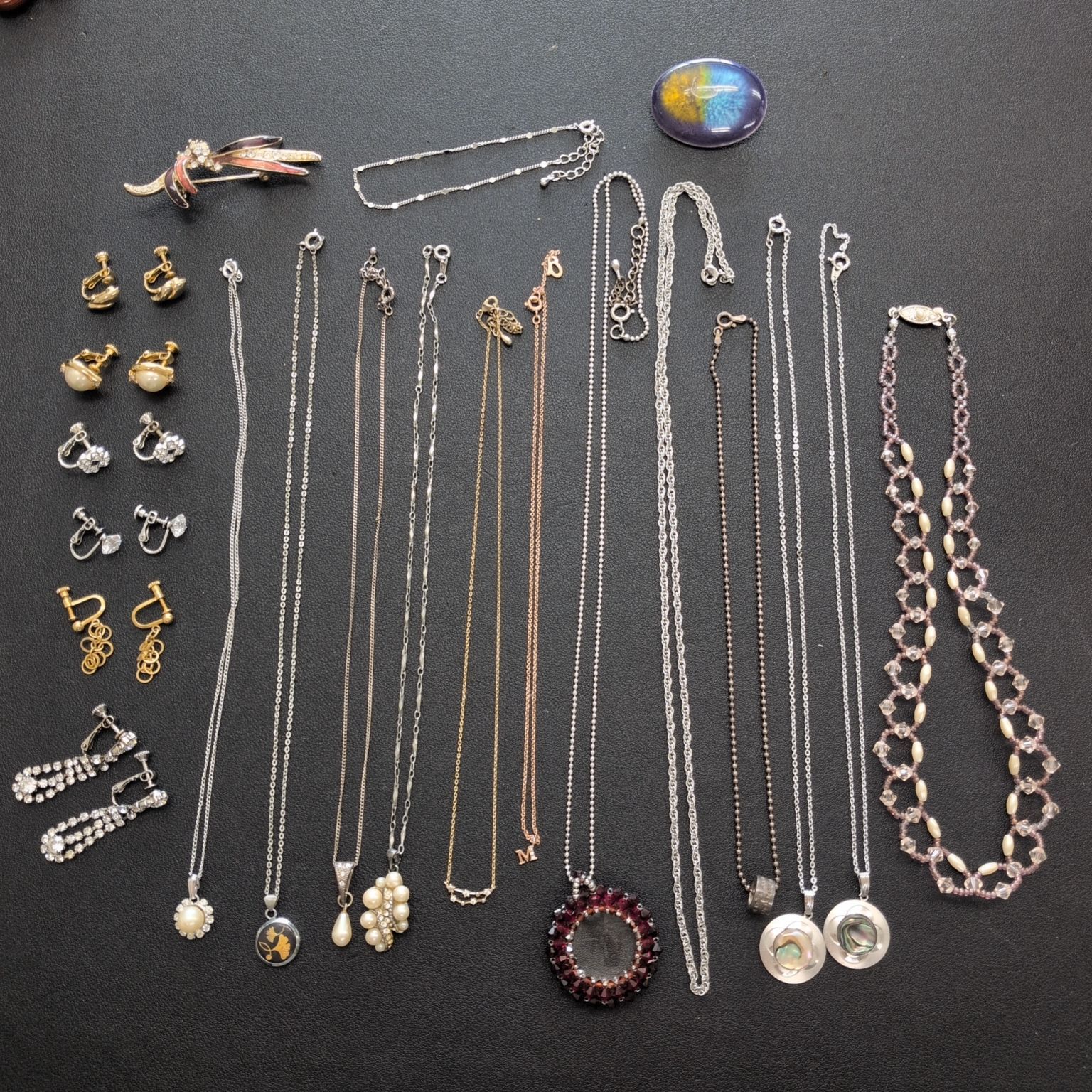 遺品整理まとめて□53】ジュエリー 20点 SILVER 九谷 ネックレス