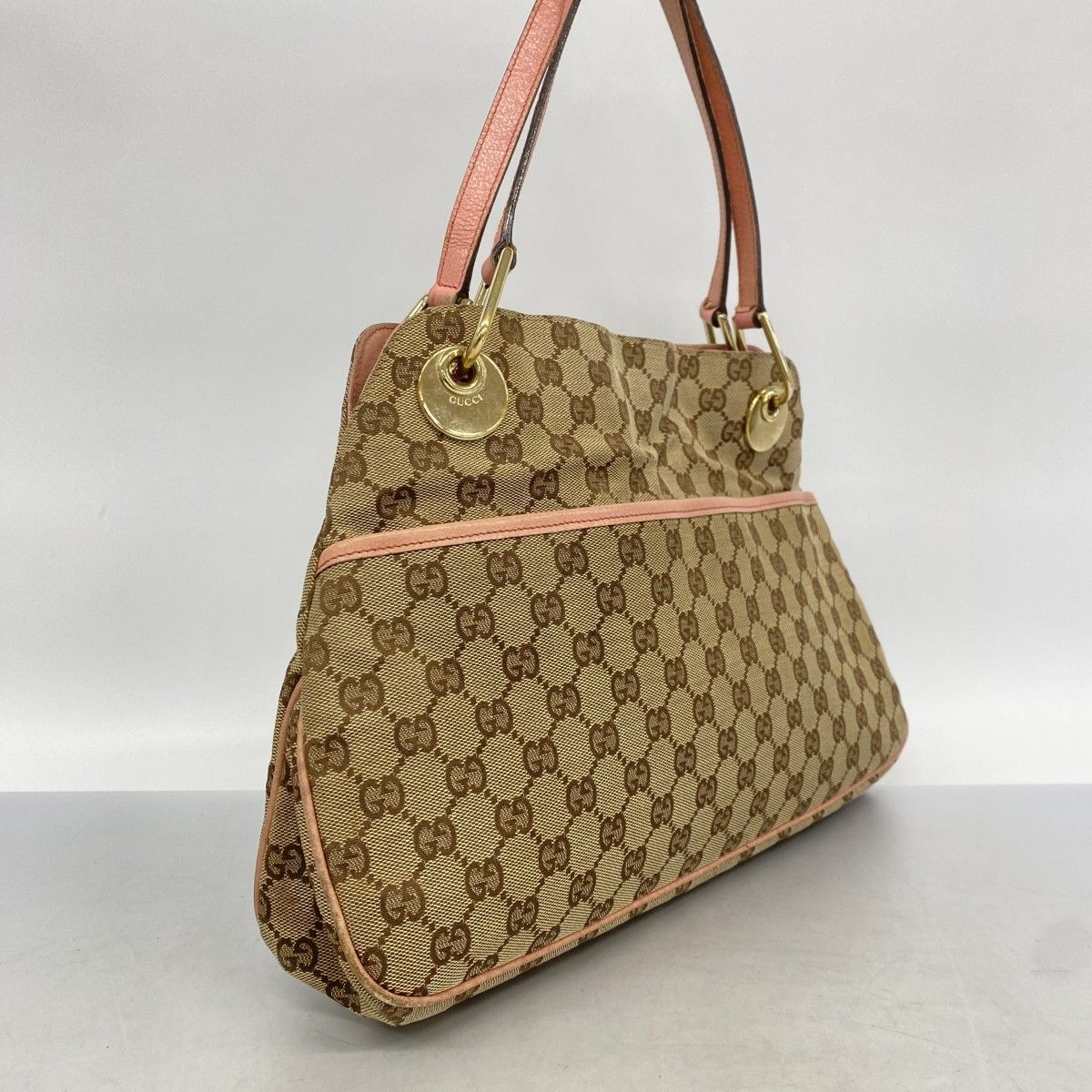 ゆな】GUCCI ピンクゴールドトートバッグ GUCCI グッチ ジャンボGG