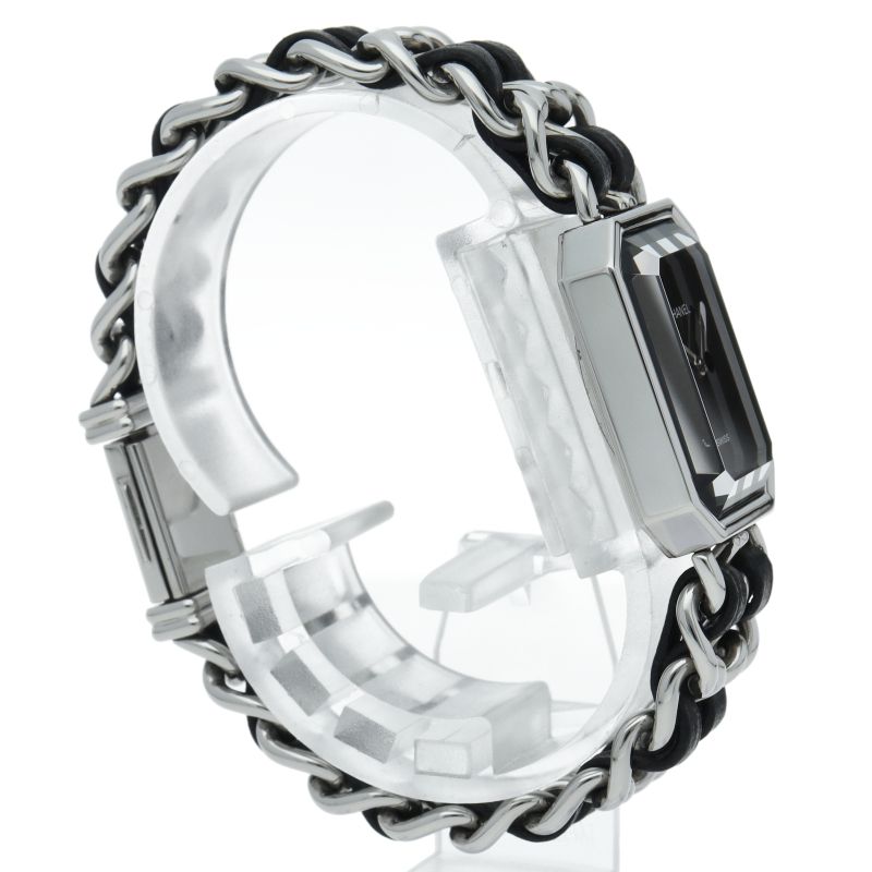 シャネル プルミエールM ウォッチ H0451 箱 保証書 SS/革 レディース