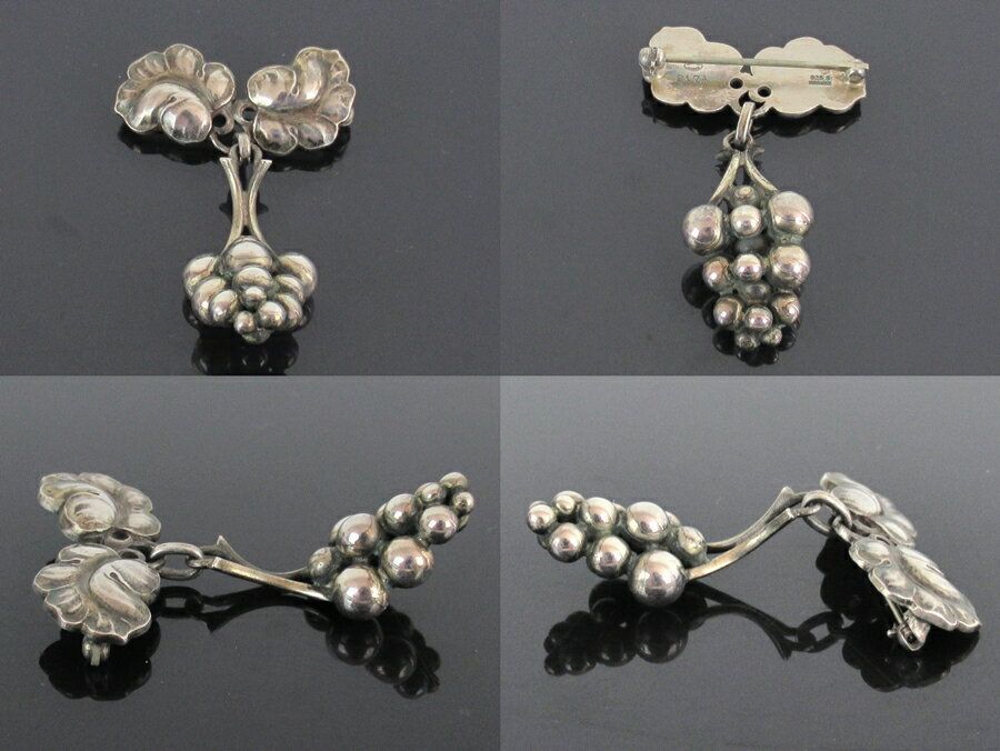 GEORG JENSEN ジョージ・ジェンセン ピンブローチ #217A ぶどう 葡萄