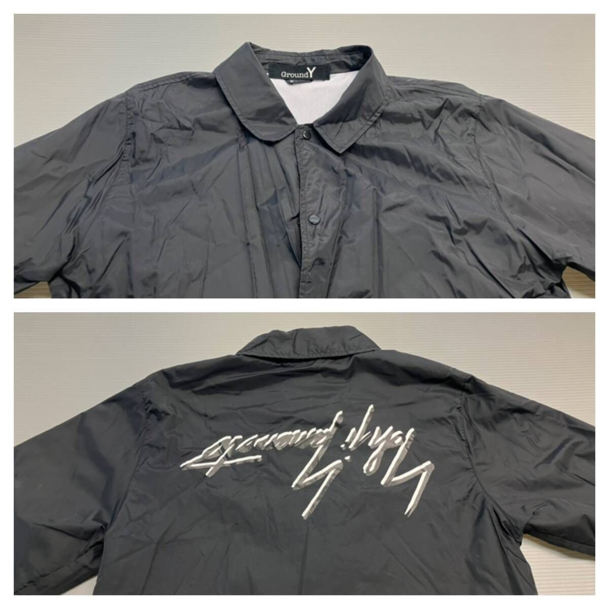 GroundY ヨウジヤマモト ナイロンジャケット ☆ YOHJI YAMAMOTO ヨウジヤマモト ナイロン ジャケット GW-J52-600