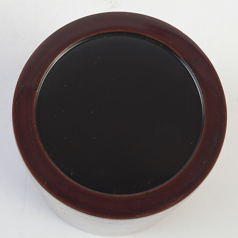 茶道具　山中塗　中村宗悦作　武蔵野蒔絵　金輪寺　茶入　共箱　V　5917 茶道具 山中塗 中村宗悦作 武蔵野蒔絵 金輪寺 茶入 共箱 V S618 - メルカリ