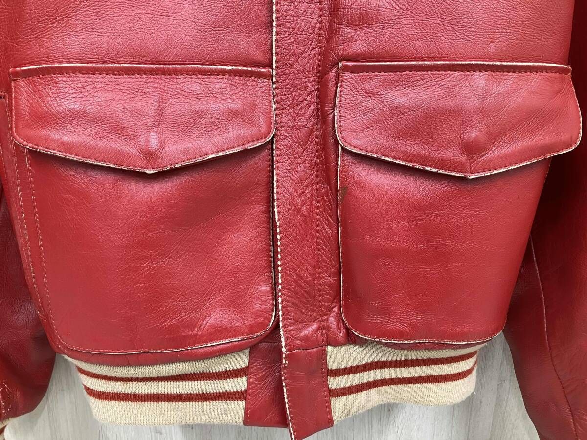 AVIREX TYPE A-2 ヴィンテージ Dago Red フライトジャケット XSサイズ