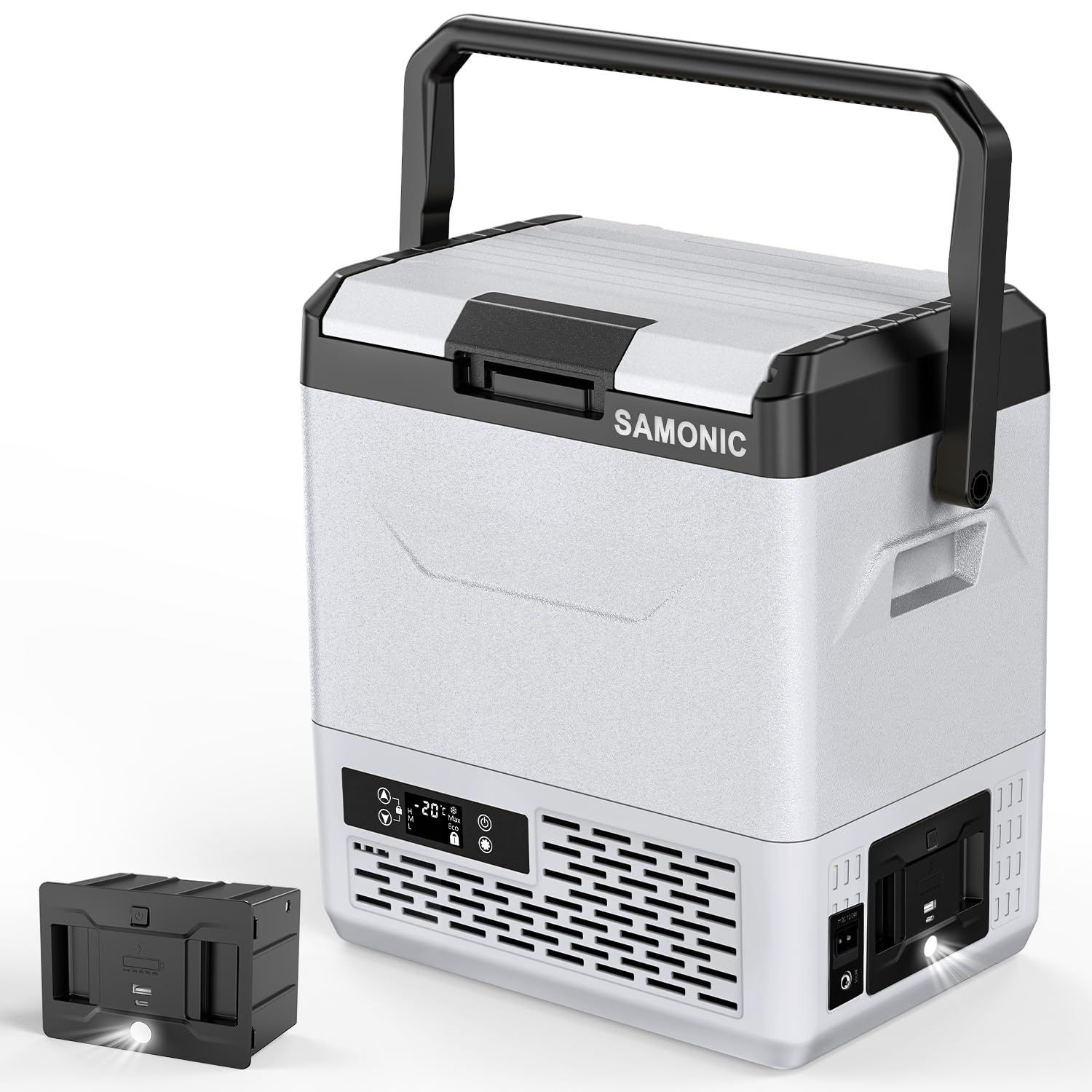 SAMONIC 車載冷蔵庫 ポータブル冷蔵庫 -20℃～20℃ 15600mAh大容量