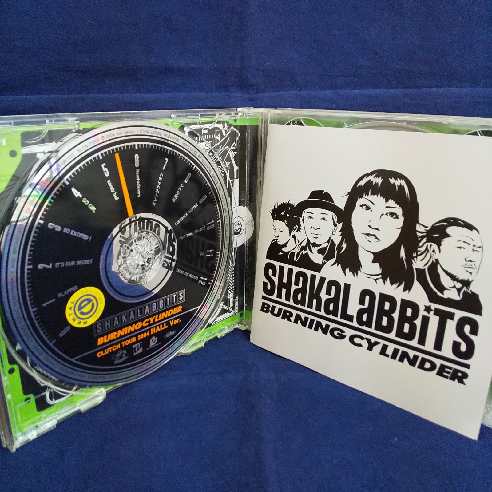 35-02768 BURNING CYLINDER SHAKALABBITS レンタル落ち 中古 CD