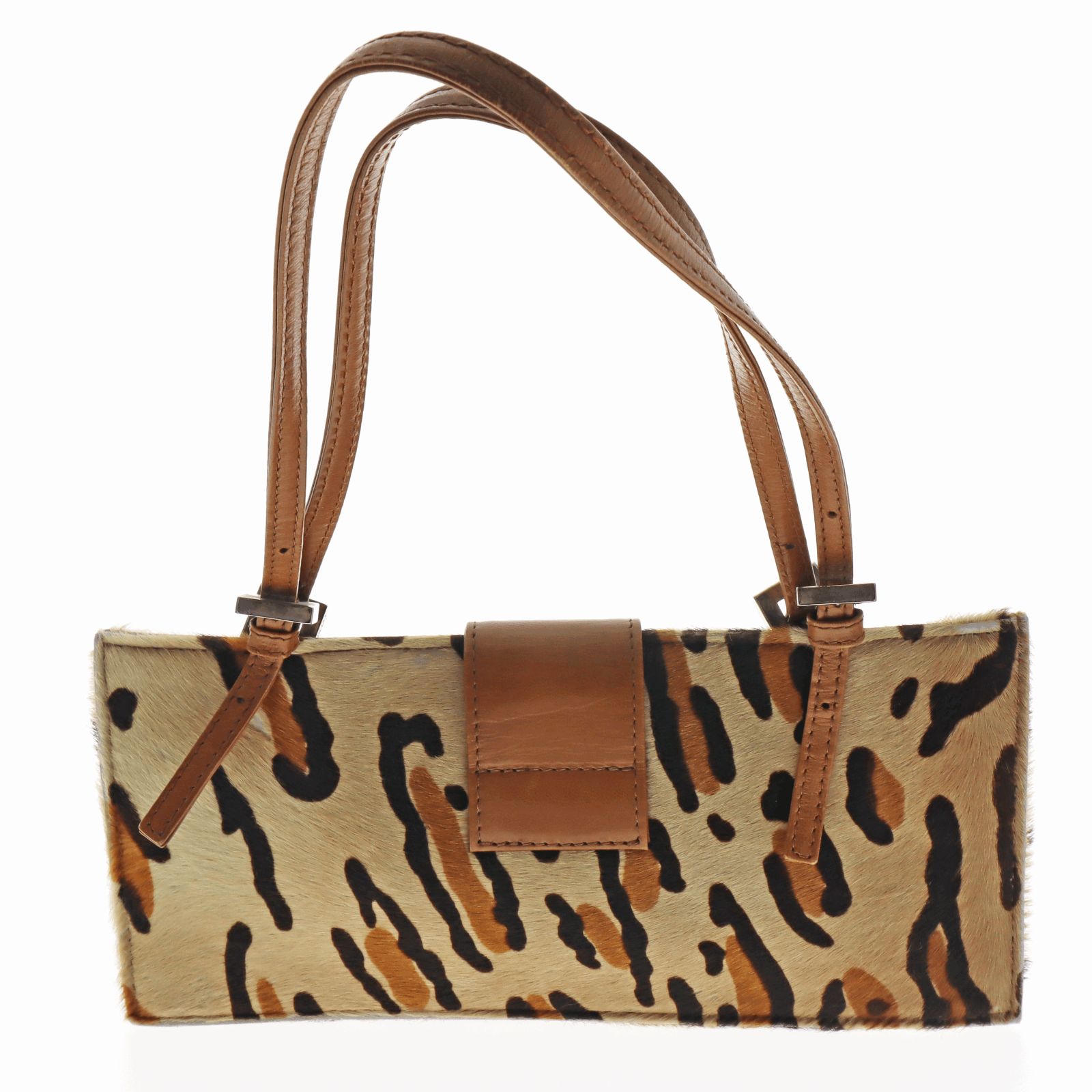 中古】FENDI フェンディ ハラコ トートバッグ レオパード 日常使い