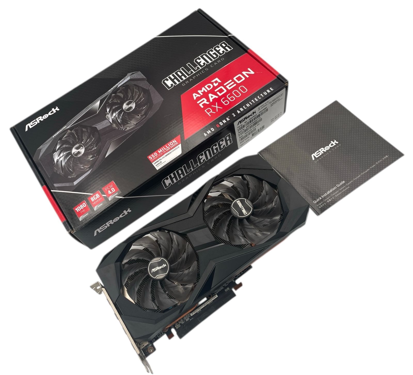 管理番号2057】ASRock グラフィックボード AMD Radeon RX6600 GDDR6