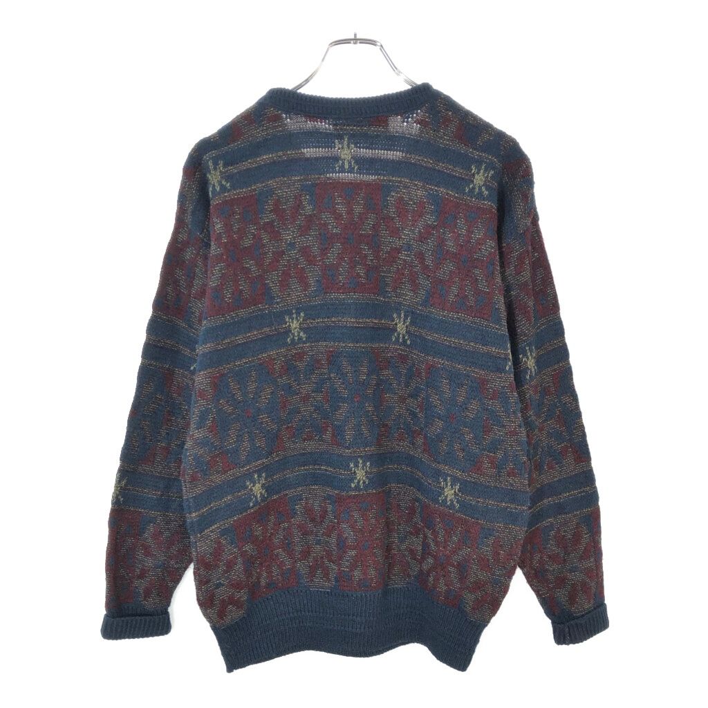 90年代 USA製 Jantzen ジャンセン アクリルニットセーター 総柄