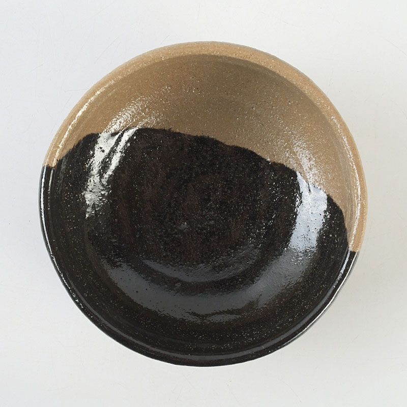 茶道具 京焼 伊東桂楽造 黒楽ひさご平茶碗 共箱 C S623 - メルカリ