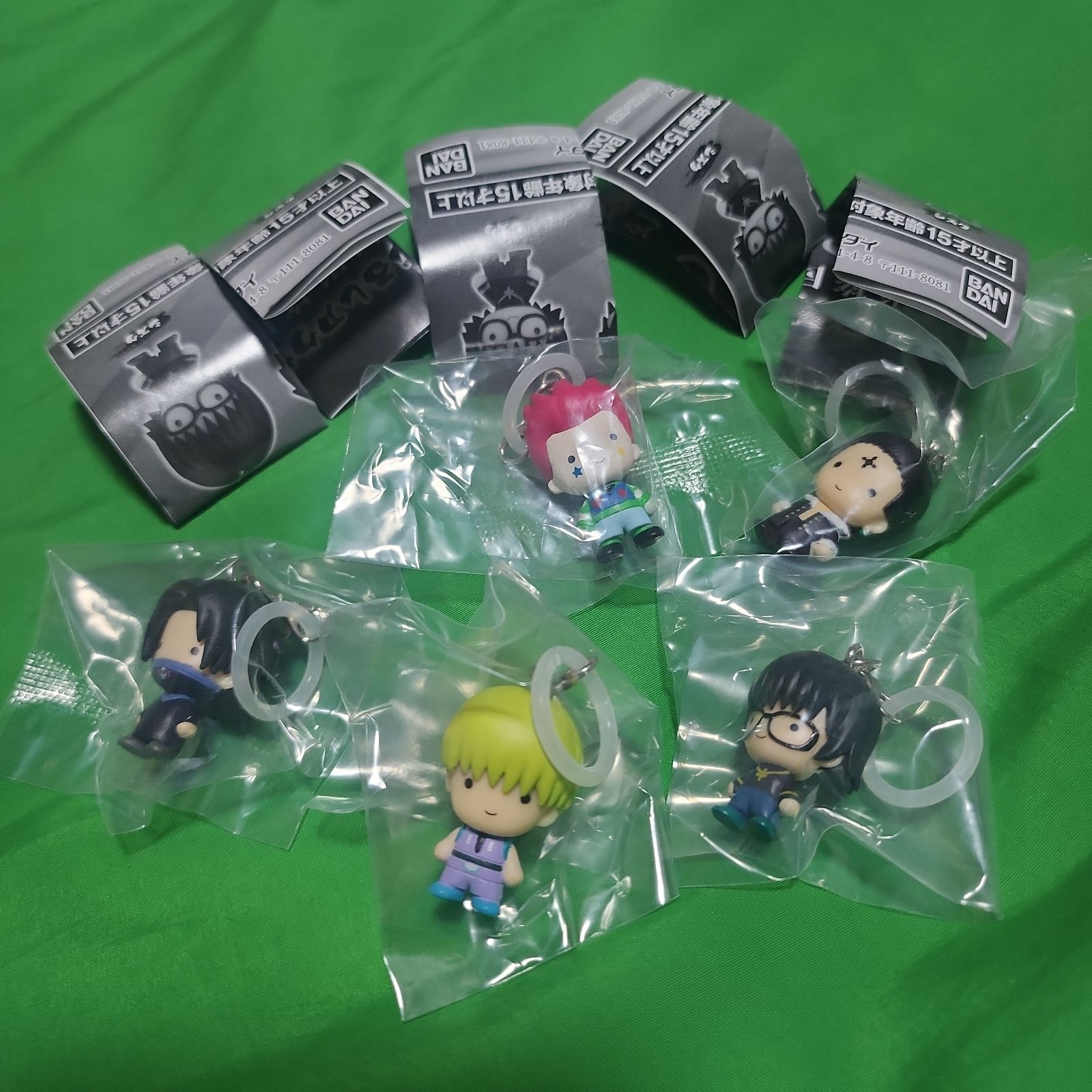 ④ 全5種 コンプ HUNTER×HUNTER めじるしアクセサリー ガチャ 幻影旅団