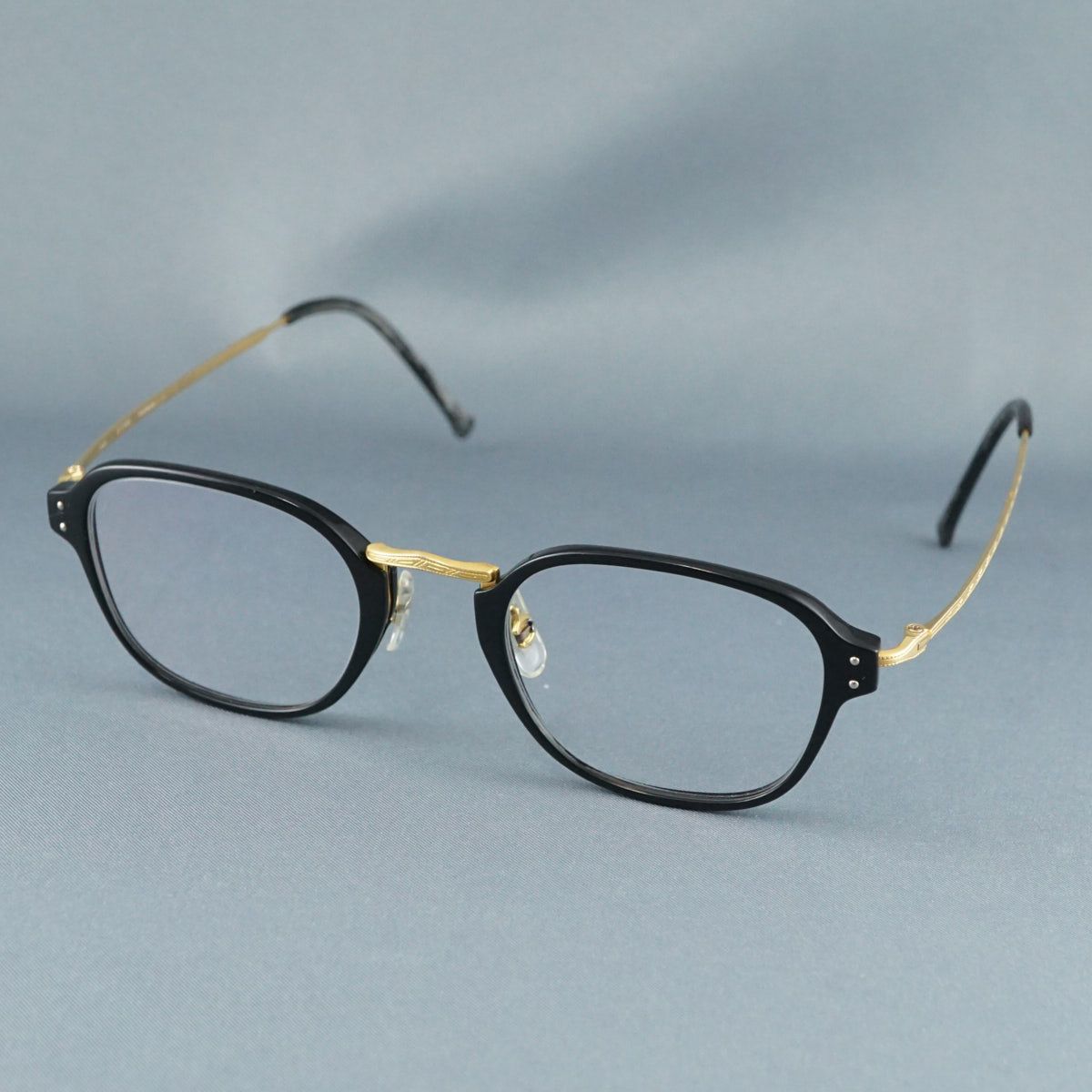 増永眼鏡 MASUNAGA since1905 USED品 GMS-813 ブラック ゴールド ユニ