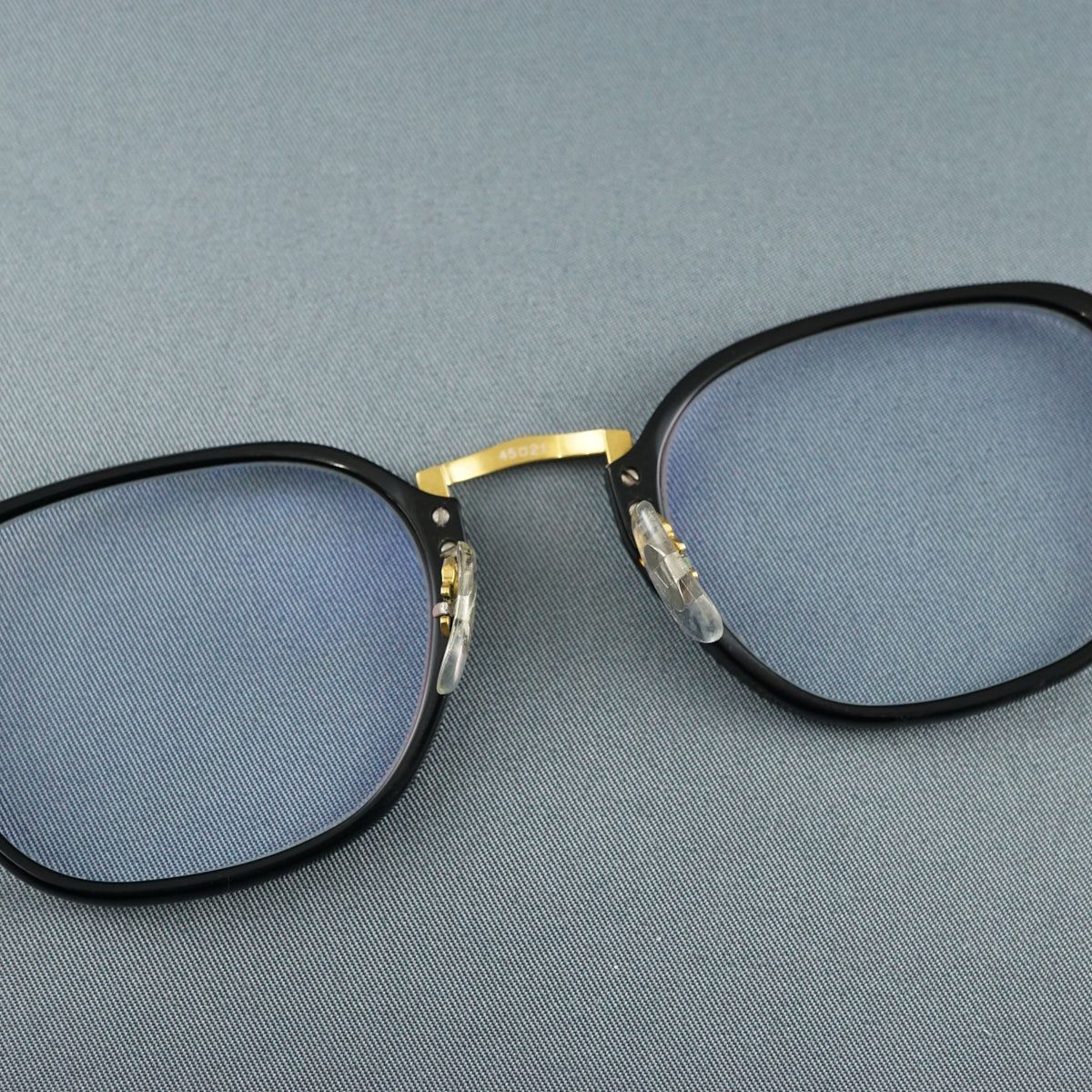 増永眼鏡 MASUNAGA since1905 USED品 GMS-813 ブラック ゴールド ユニ