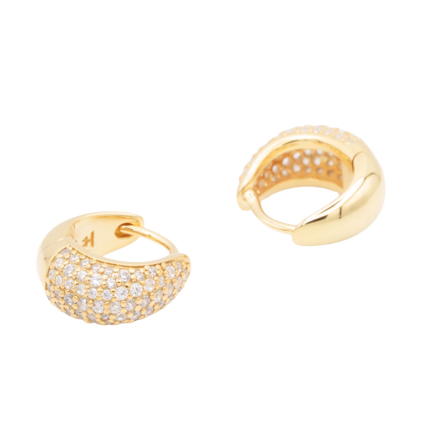 新品】Tom Wood トムウッド Ice Huggies Pave Gold ピアス - メルカリ