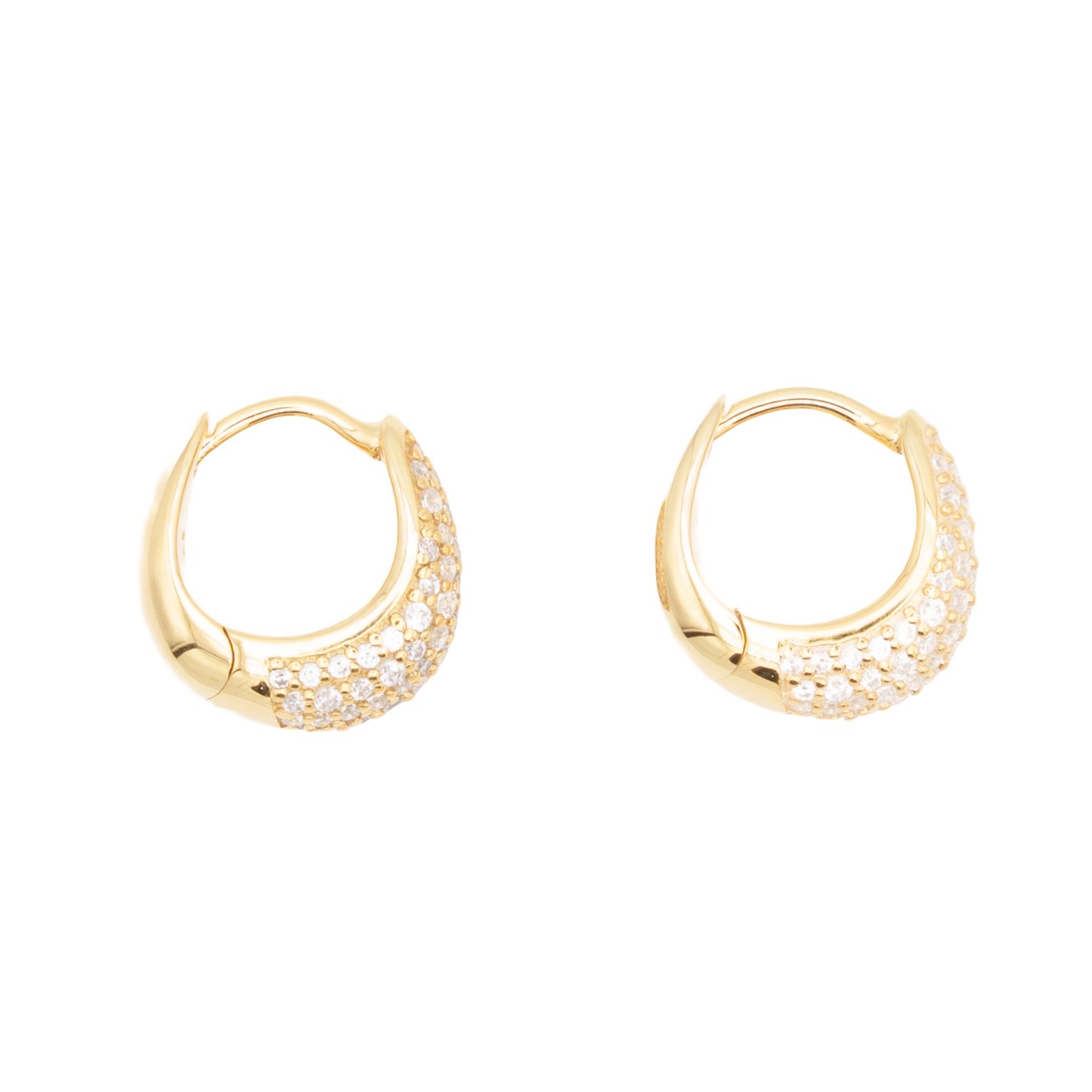 新品】Tom Wood トムウッド Ice Huggies Pave Gold ピアス - メルカリ