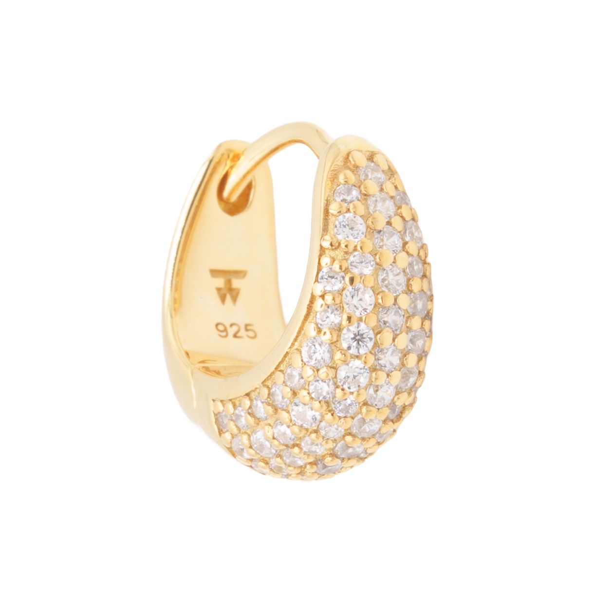 新品】Tom Wood トムウッド Ice Huggies Pave Gold ピアス - メルカリ