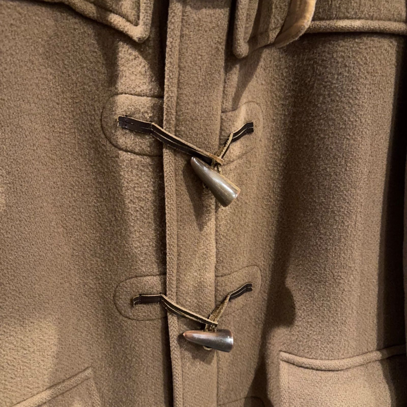 Burberrys ダッフルコート ロング フード付き ベージュ 英国製 - メルカリ