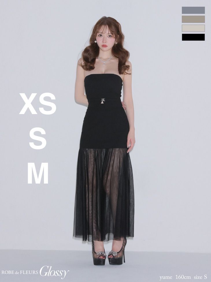 ブラック GL3489【ROBE de FLEURS Glossy/ローブドフルール グロッシー