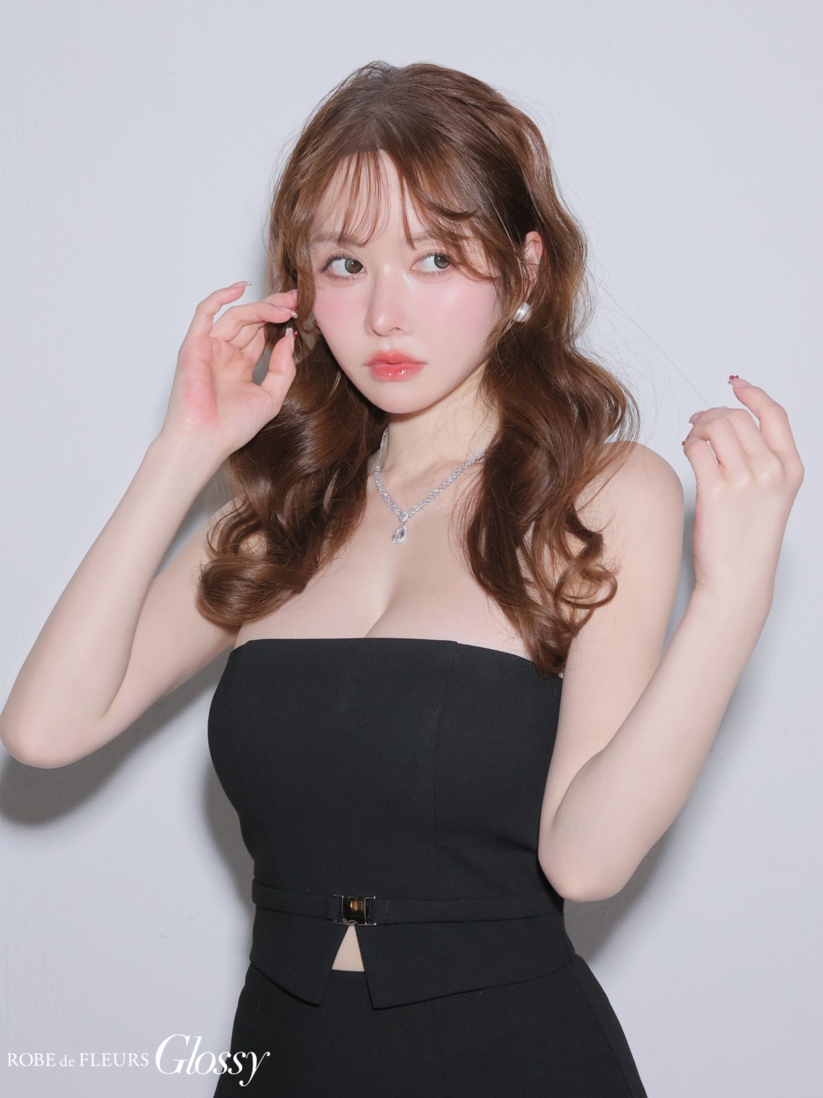 ブラック GL3489【ROBE de FLEURS Glossy/ローブドフルール グロッシー