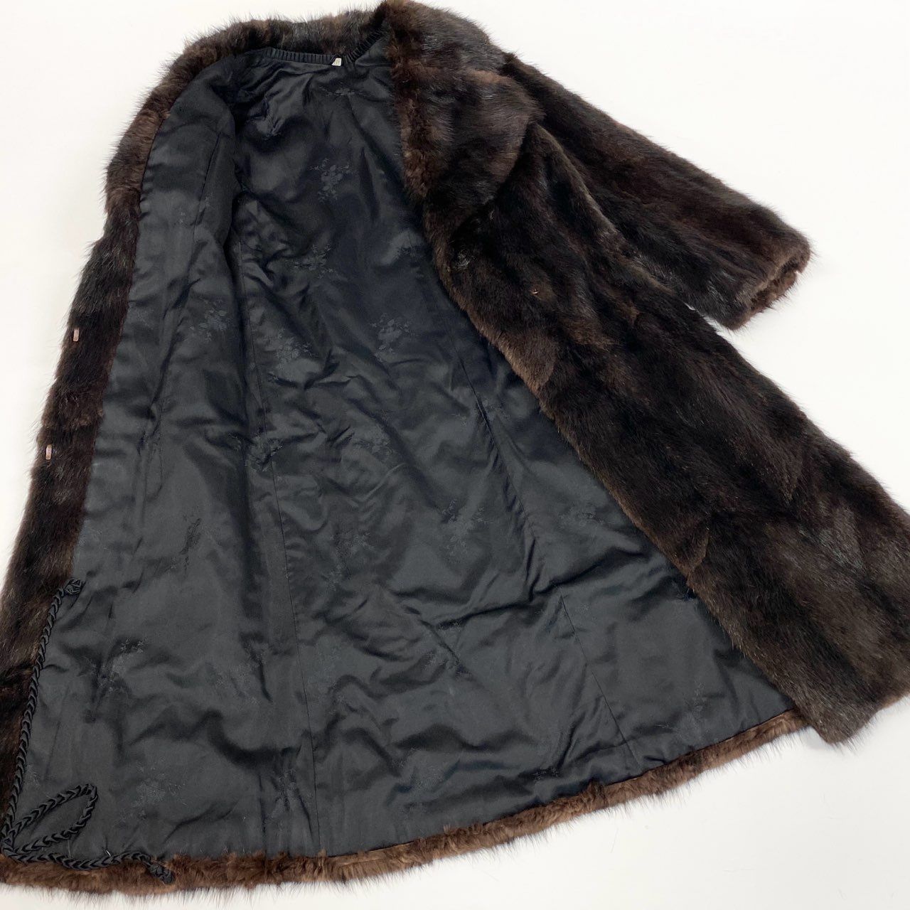 ダークブラウン ファーロングコート ロングファーコート（その他ブルゾン／アウター）｜JOURNAL STANDARD L