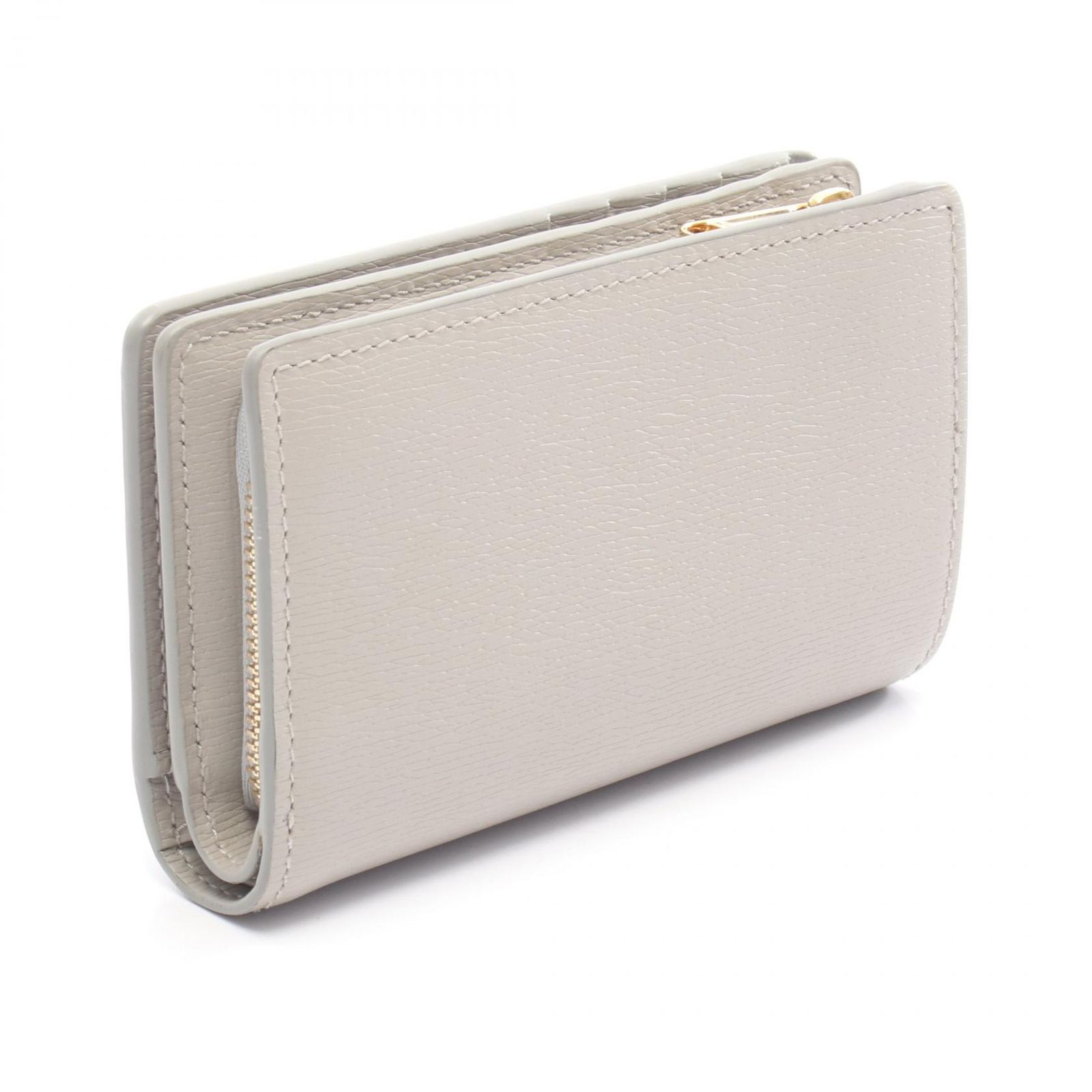グッチ GUCCI 二つ折り財布 SCRIPT スクリプト 772640 グレー レザー 