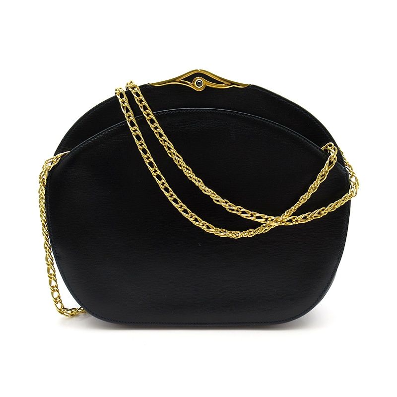 カルティエ サファイアライン チェーンショルダーバッグ カーフ