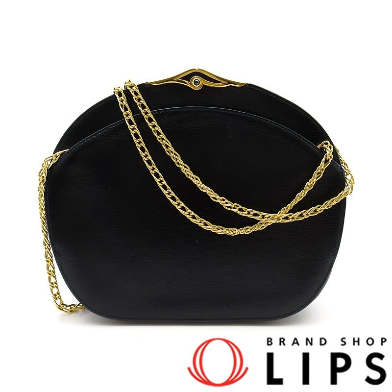 カルティエ サファイアライン チェーンショルダーバッグ カーフ