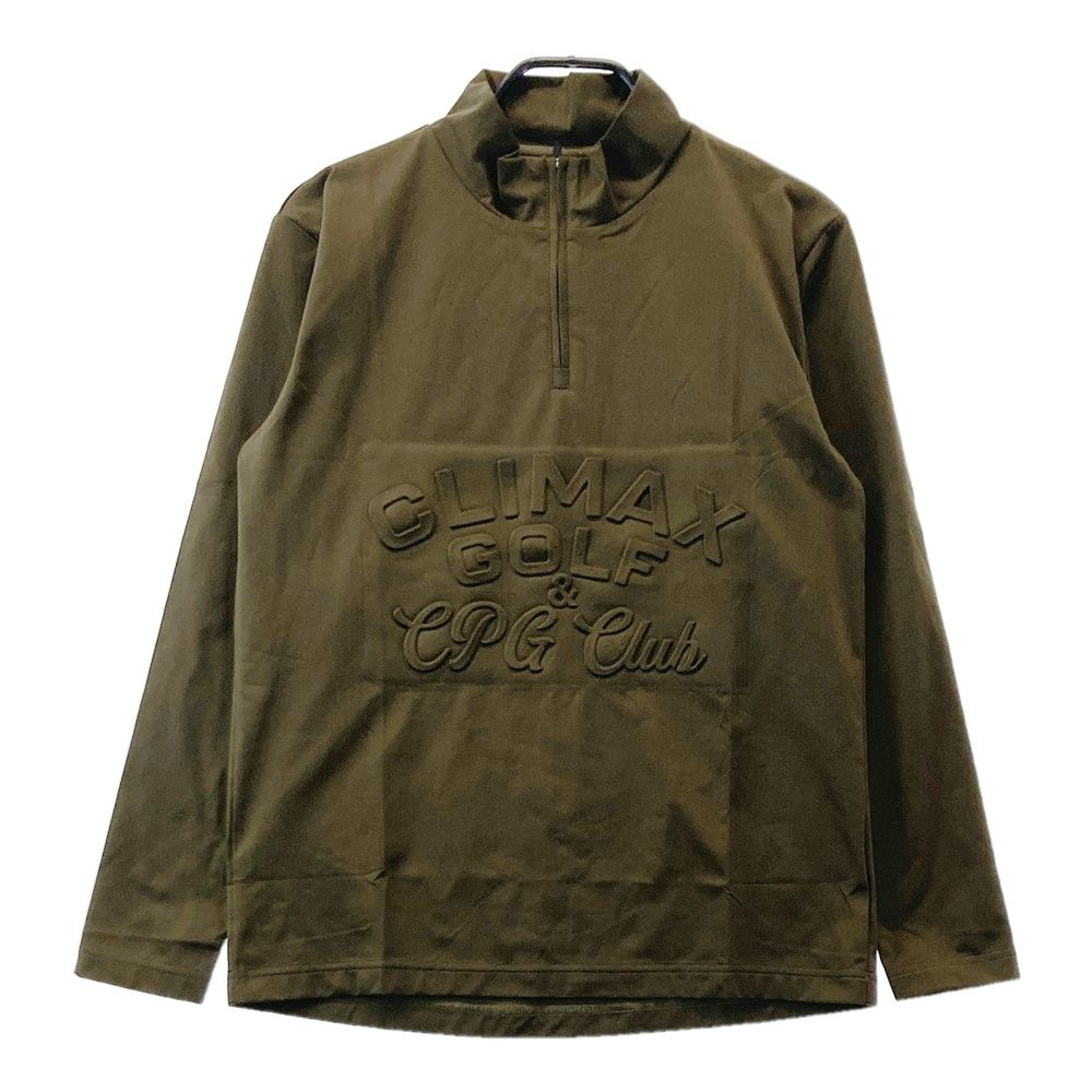 サイズ：2 CPG GOLF シーピージーゴルフ 長袖ハーフジップTシャツ