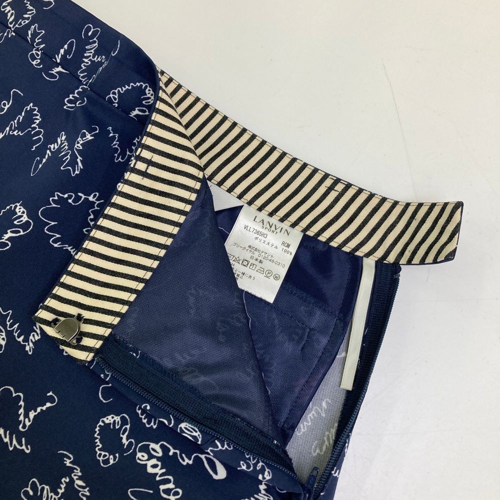 サイズ：38 LANVIN SPORT ランバン スポール スカート ロゴ総柄
