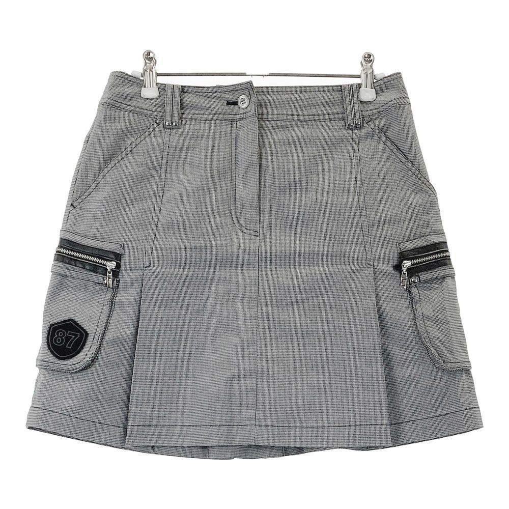 サイズ：38 ADABAT アダバット インナー付 ストレッチ スカート 千鳥柄