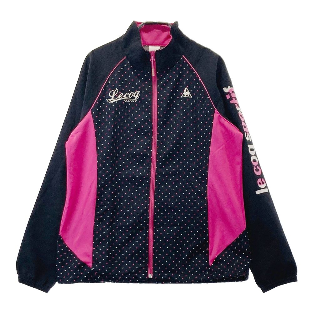 LE COQ GOLF ルコックゴルフ ジップジャケット L レディース サイズ：O LE COQ GOLF ルコックゴルフ ジップジャケット ドット柄