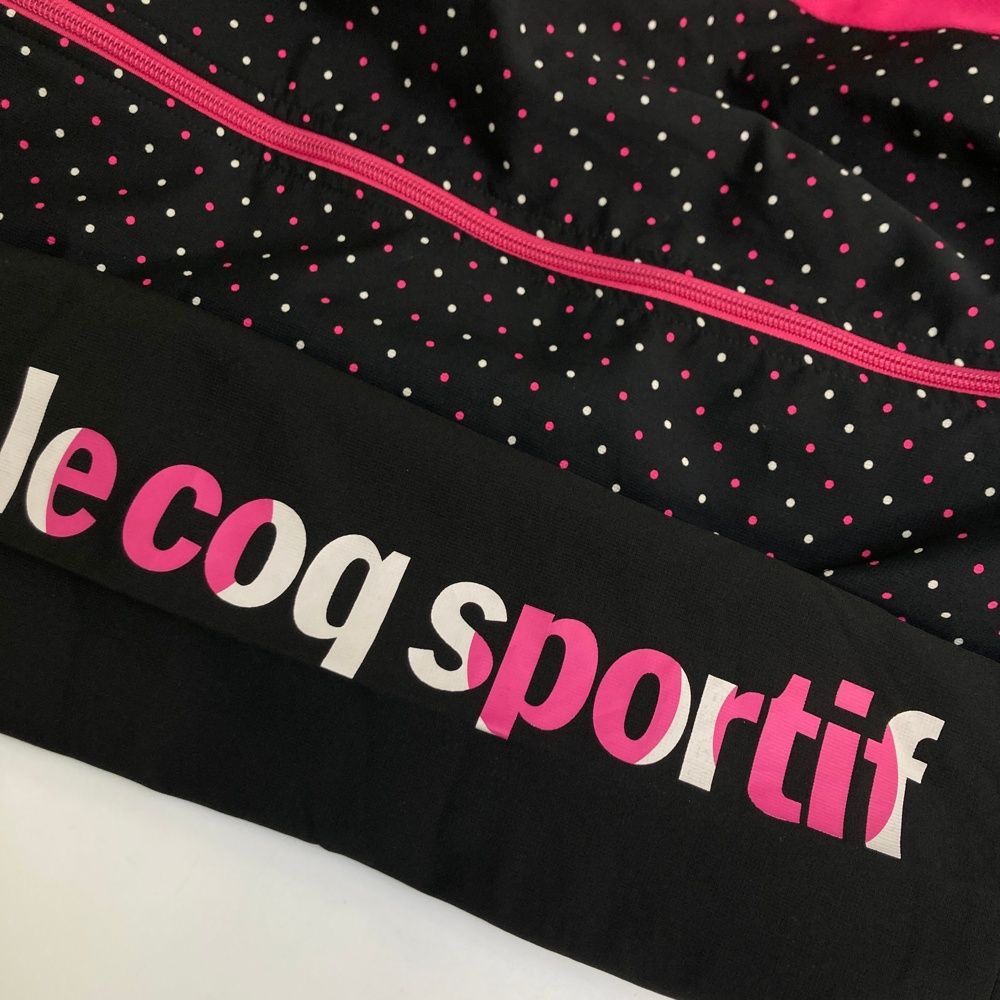 サイズ：O LE COQ GOLF ルコックゴルフ ジップジャケット ドット柄