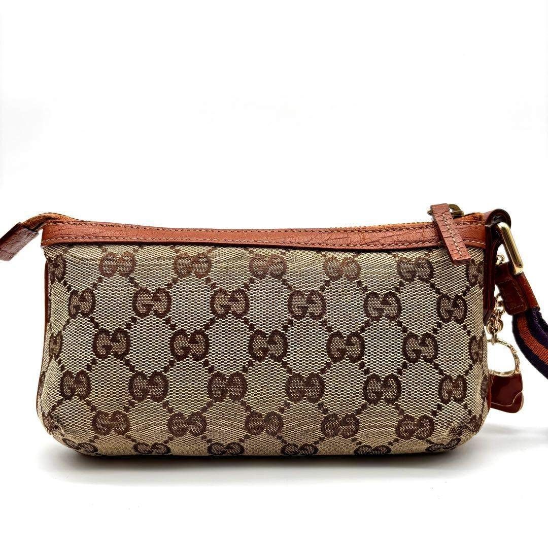グッチ　ggキャンバス　バック型チャーム 未使用級 GUCCI グッチ アクセサリーポーチ GGキャンバス バッグ