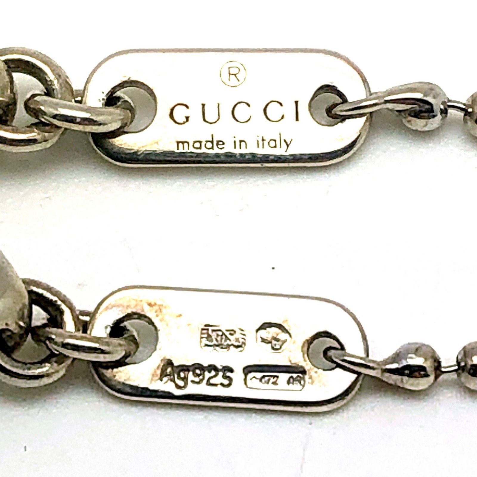 GUCCI グッチ ブレスレット ブレス ボールチェーン ハート GG ロゴ 