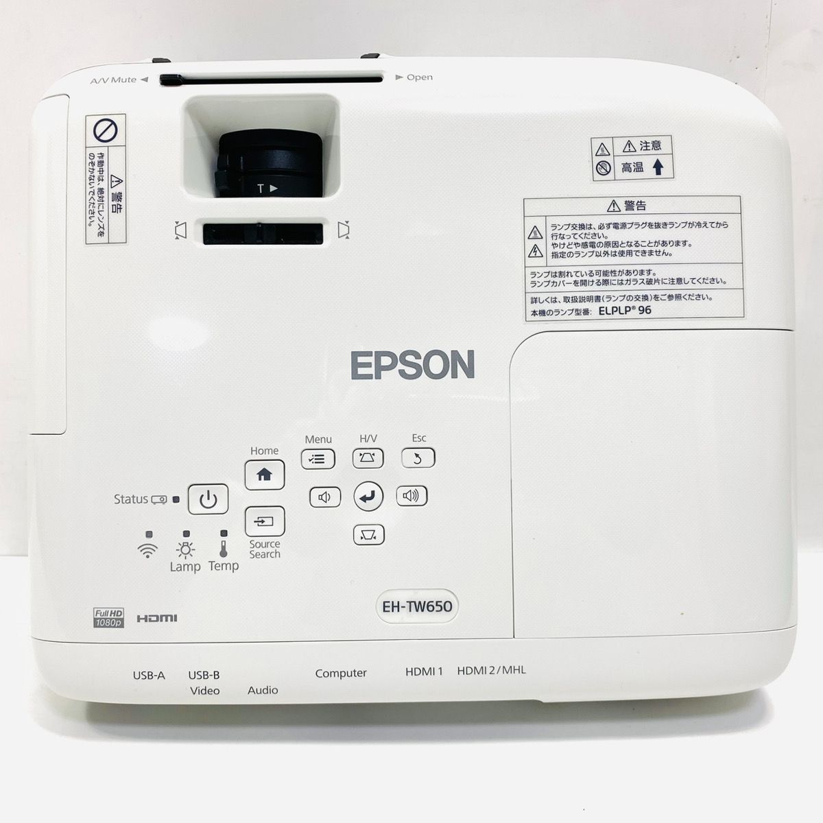動作良好♪ エプソン EPSON プロジェクター EH-TW650 ランプ使用56時間