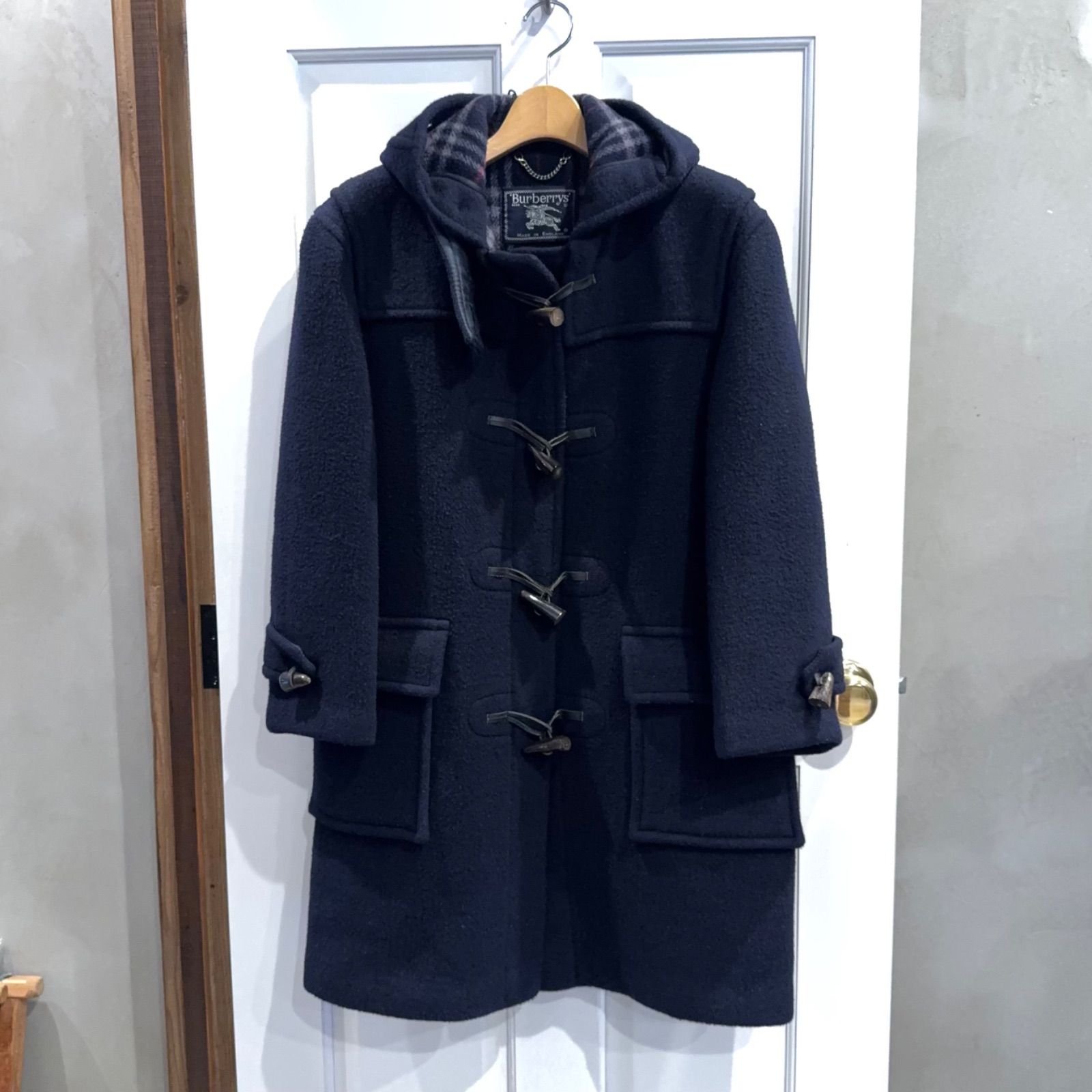 Burberrys ダッフルコート ネイビー ヴィンテージ 英国製 Burberry's バーバリー メルトン ダッフルコート