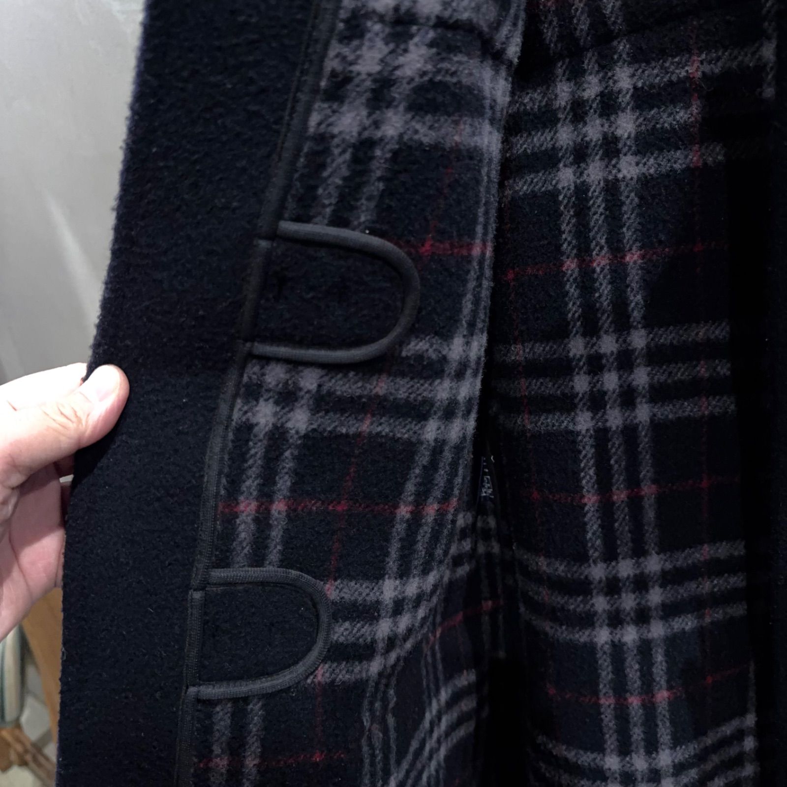 Burberrys ダッフルコート ロング フード付き ネイビー 英国製 - メルカリ