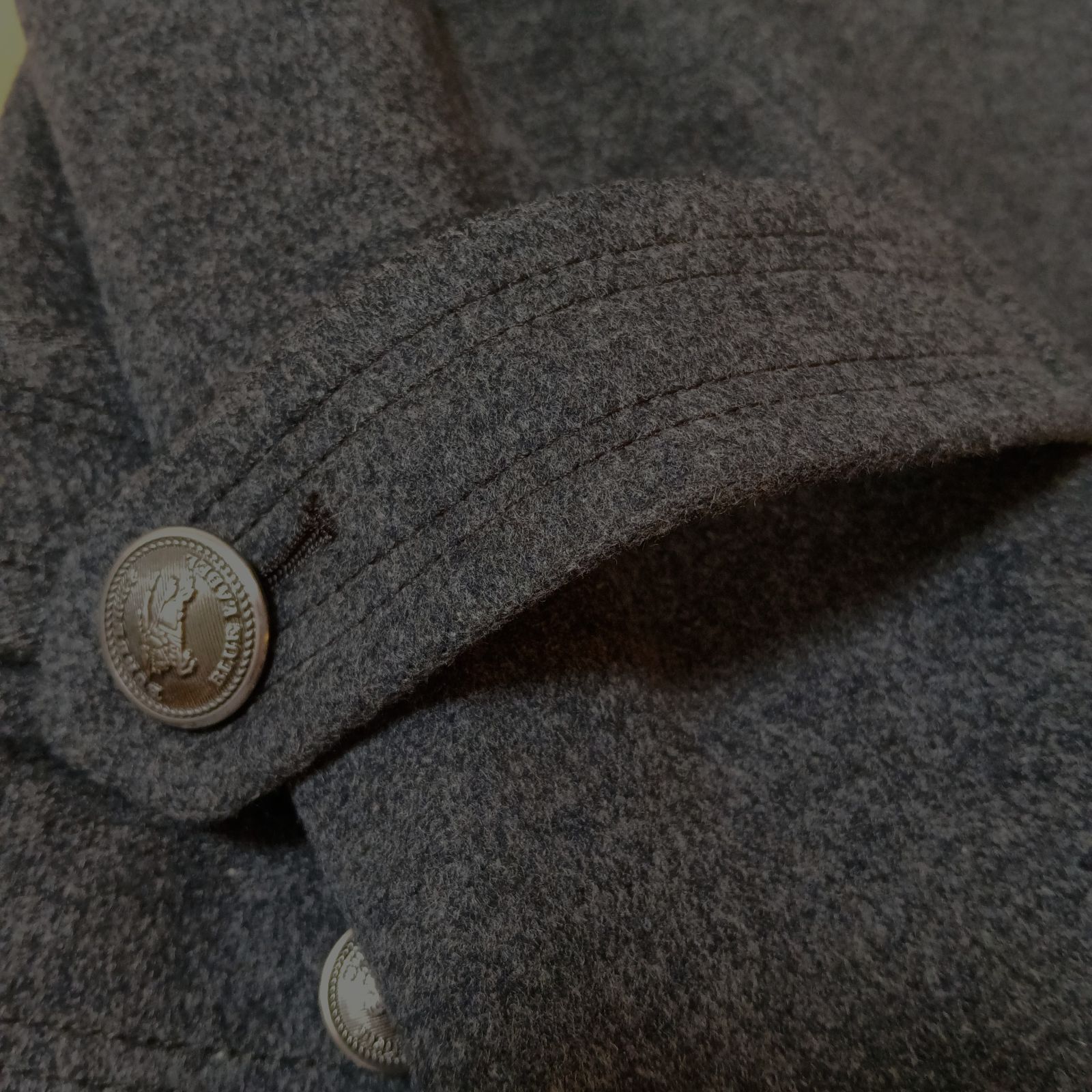 BURBERRY BLUE LABEL ノバチェック ウール ロゴ入り 金具ベルト