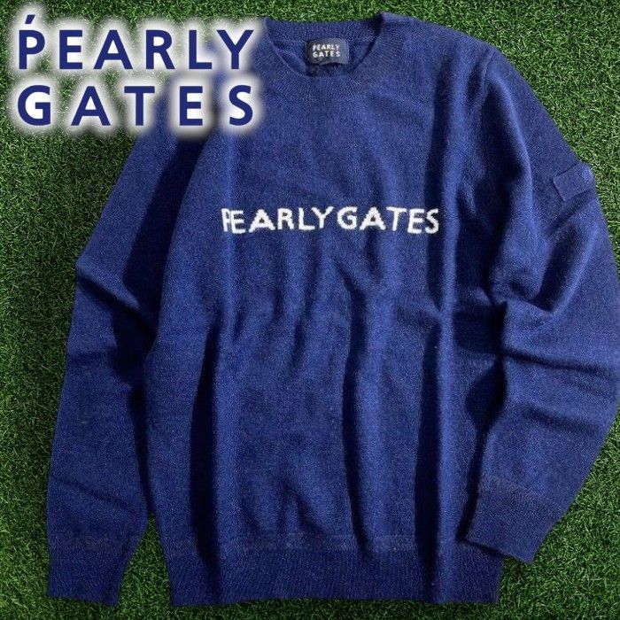 PEARLY GATES パーリーゲイツ ゴルフ カシミア100％ フロントロゴ